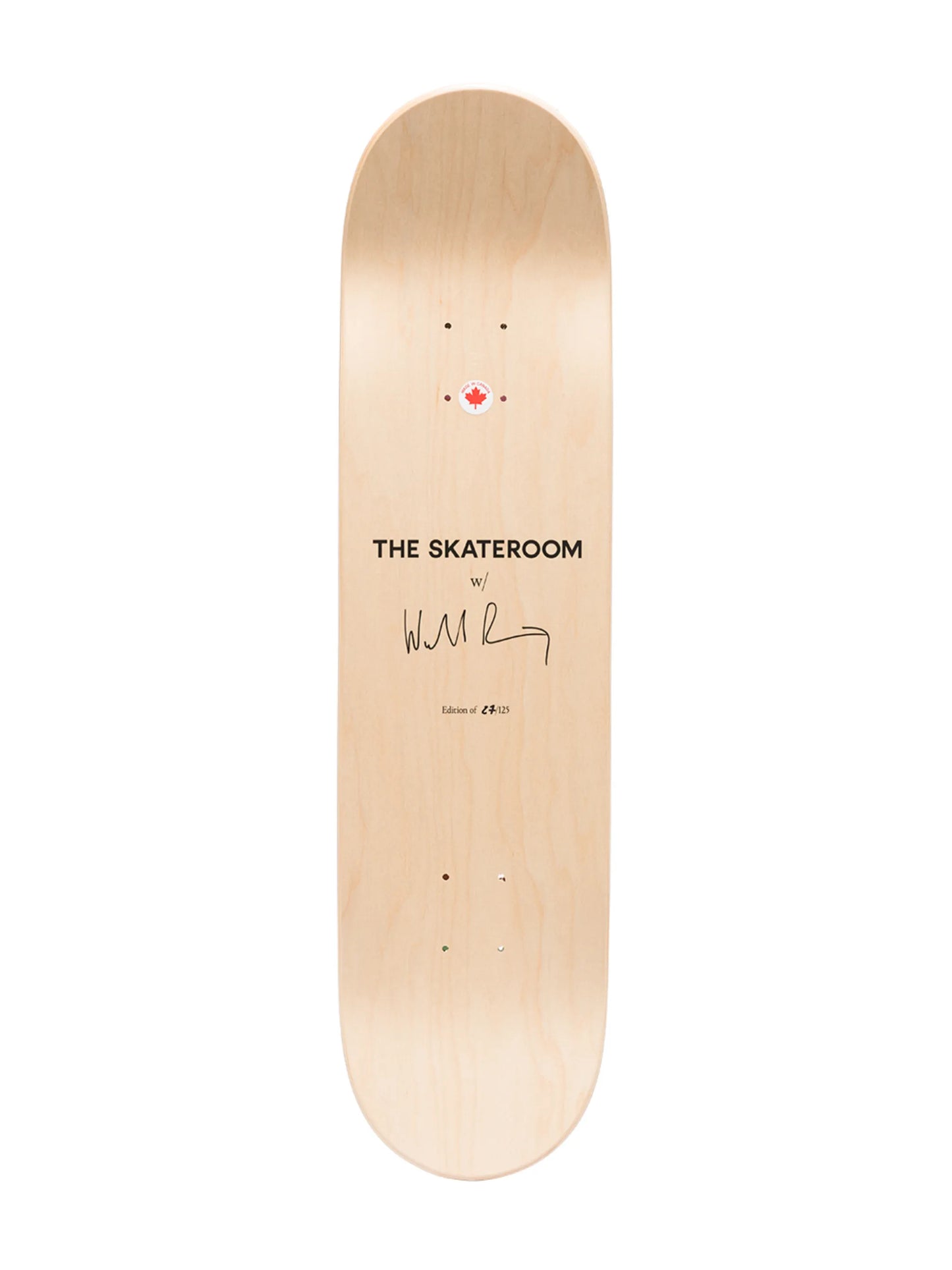 x Walead Beshty Three Colour Curl skateboard deck