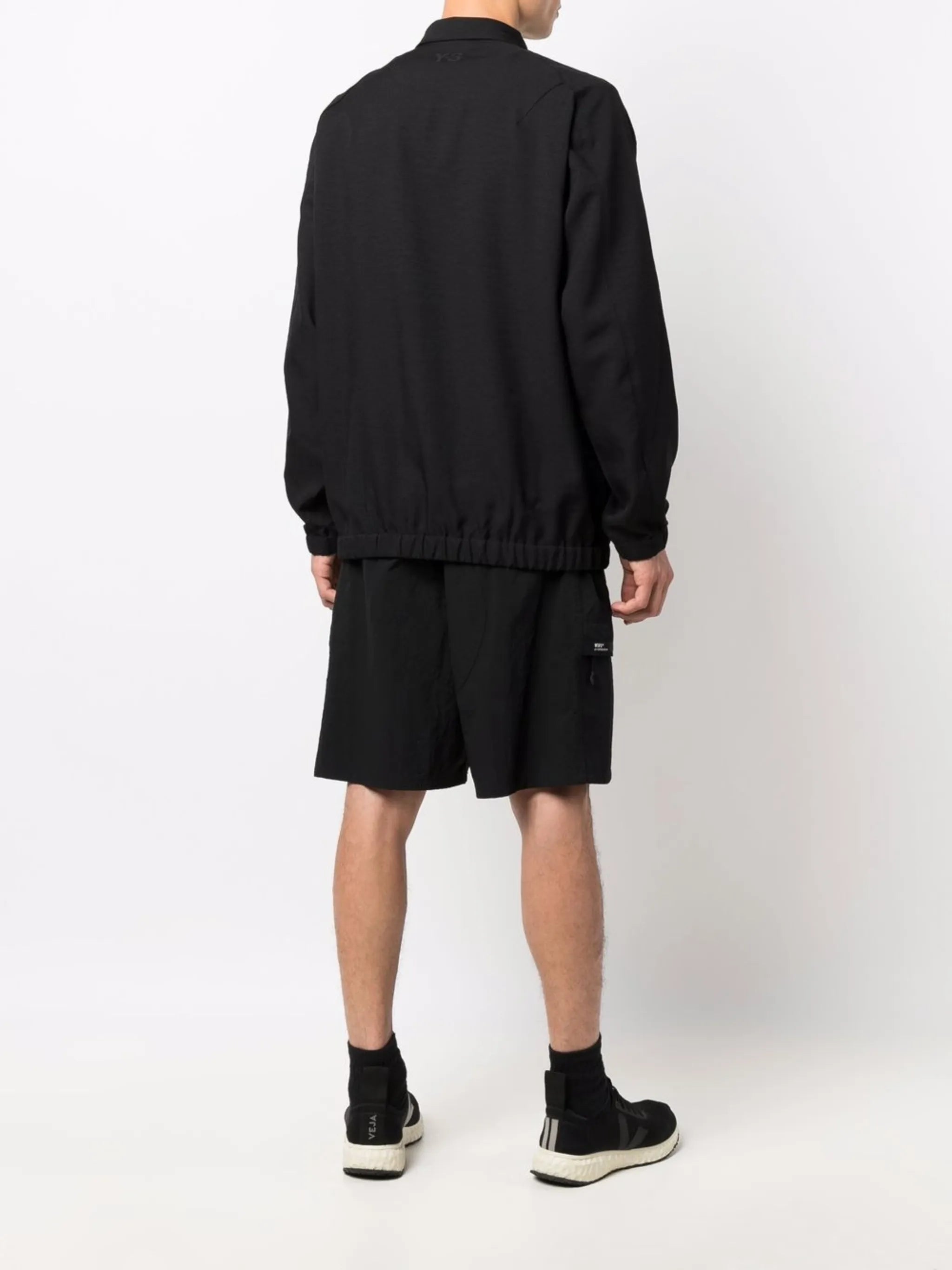 drawstring shirt jacket
