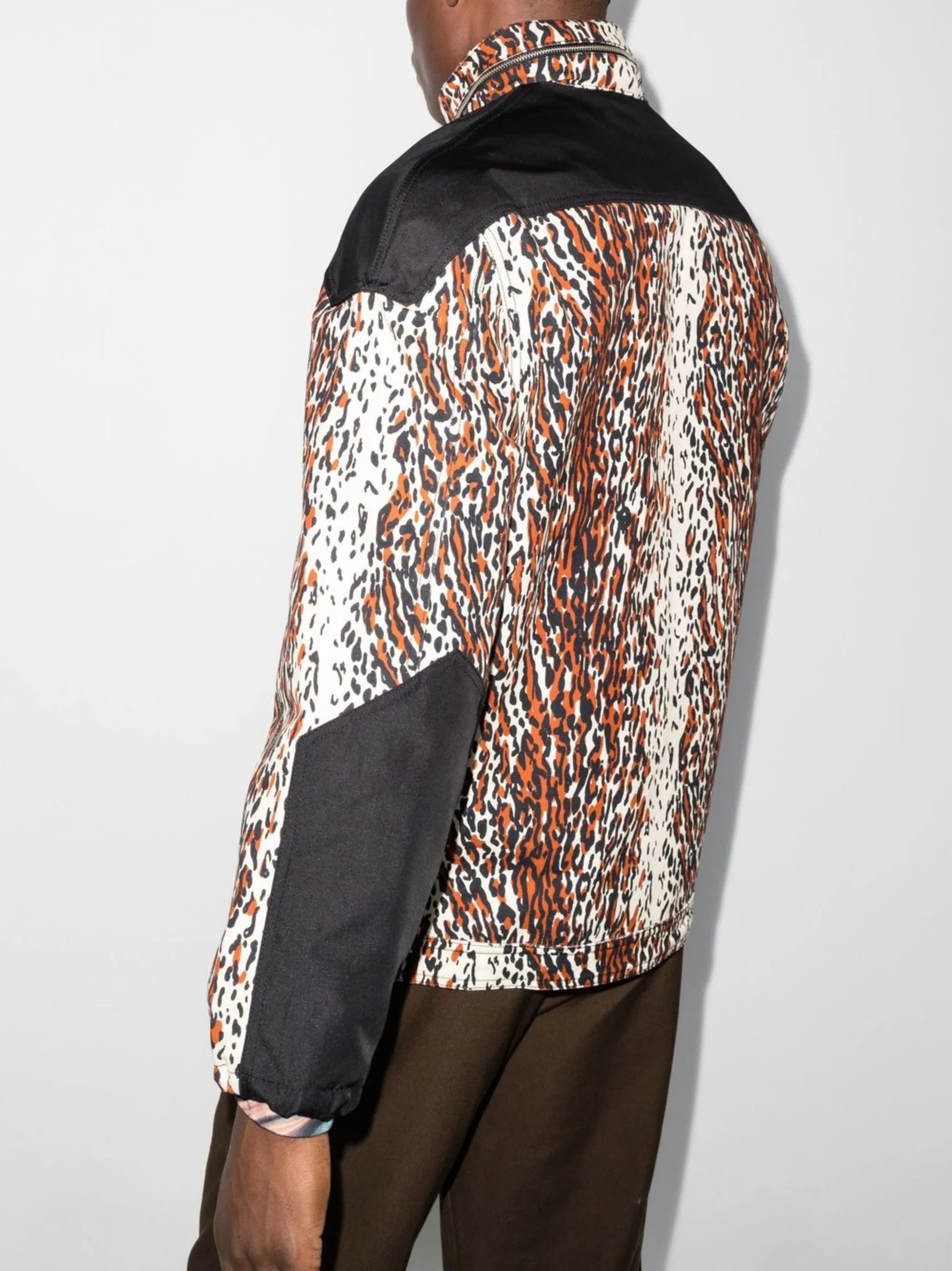 leopard print hooded jacket