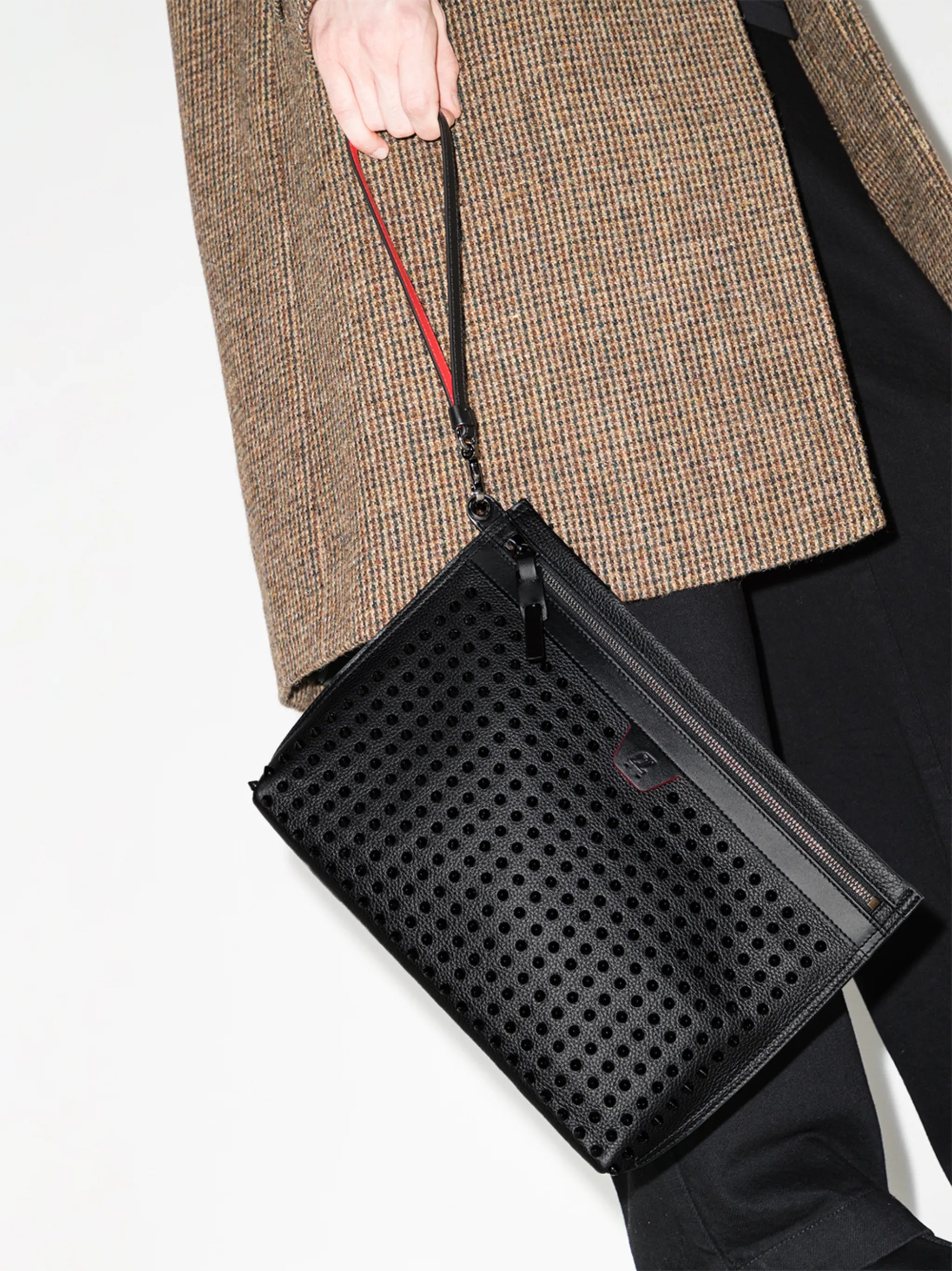 Citypouch studded clutch bag