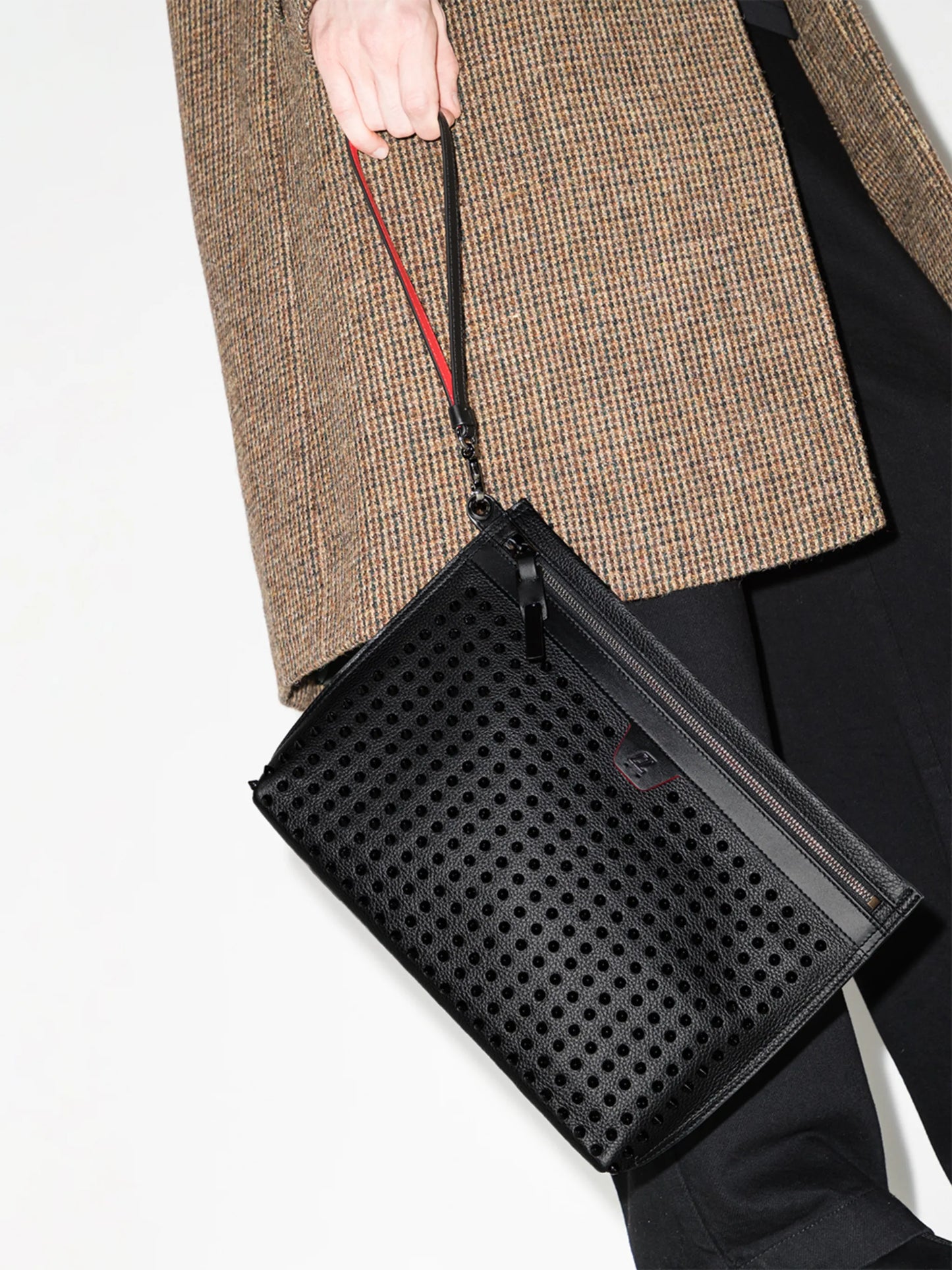 Citypouch studded clutch bag