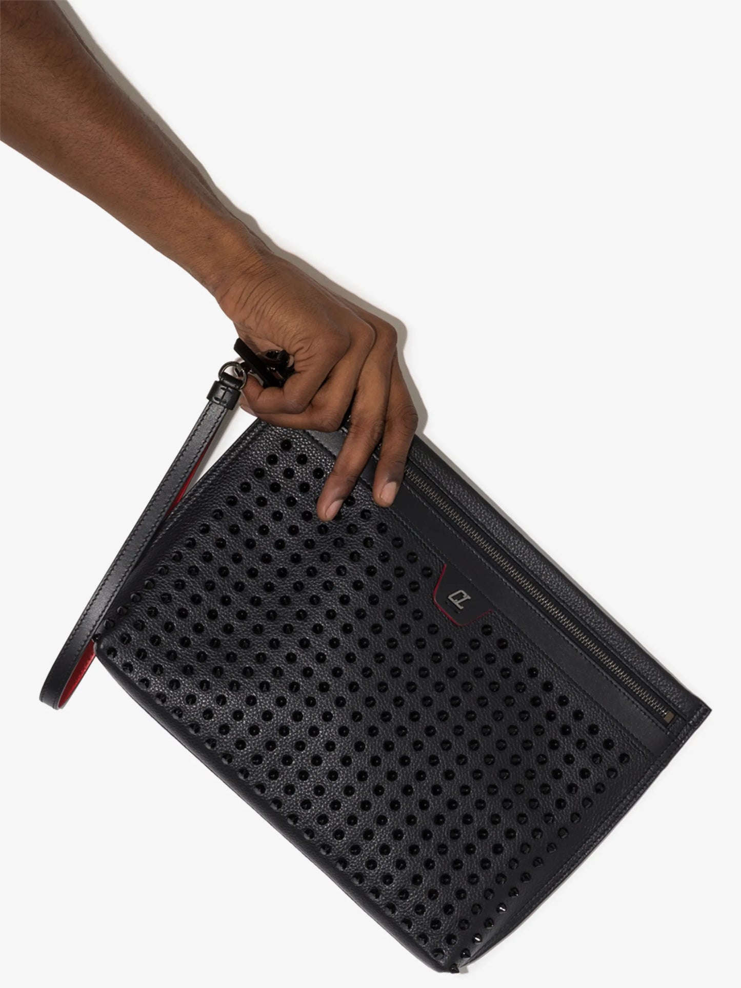 Citypouch studded clutch bag