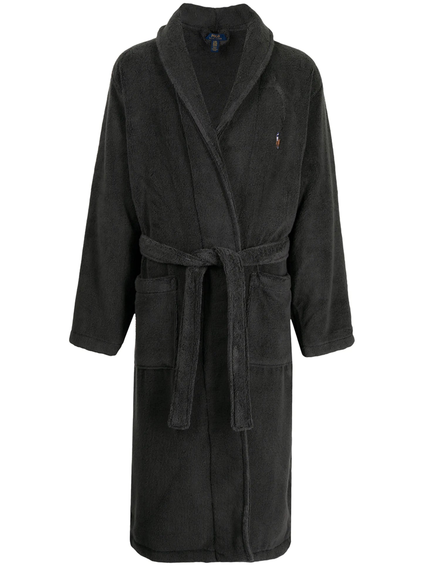 logo-embroidered bathrobe