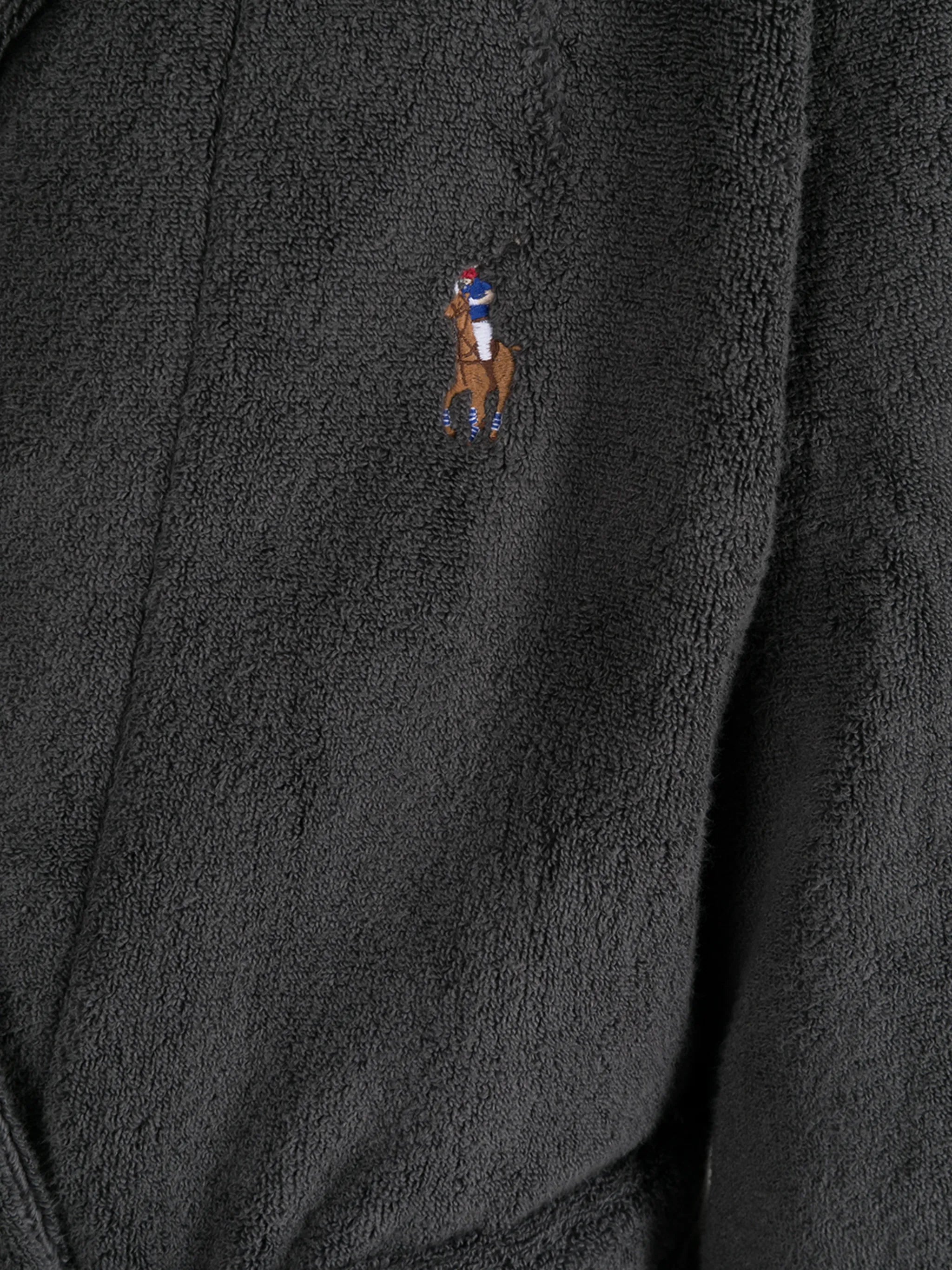 logo-embroidered bathrobe