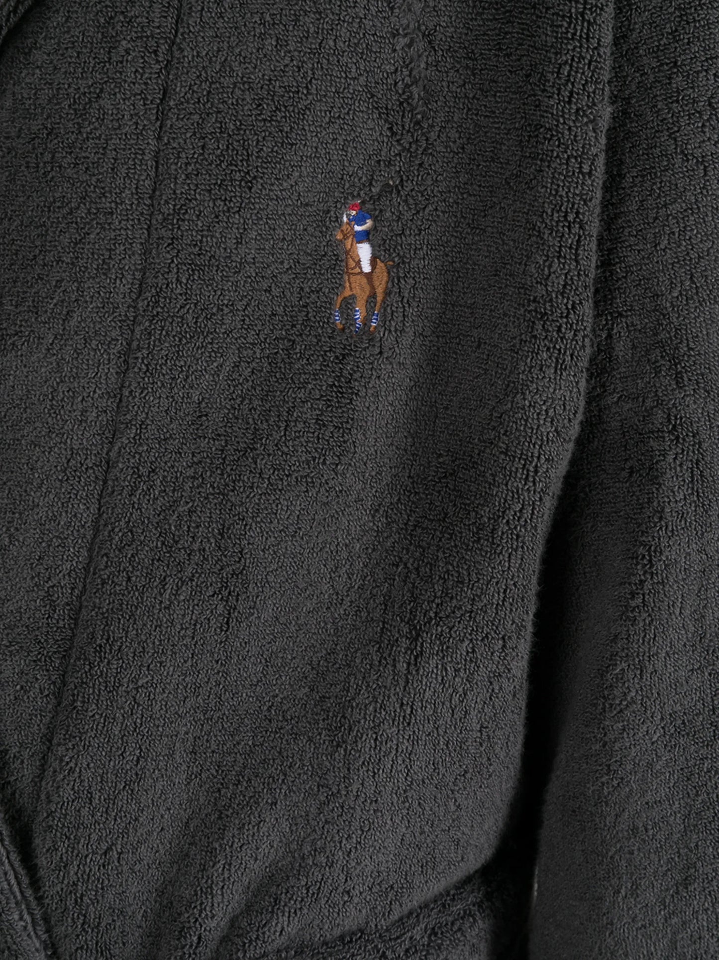 logo-embroidered bathrobe