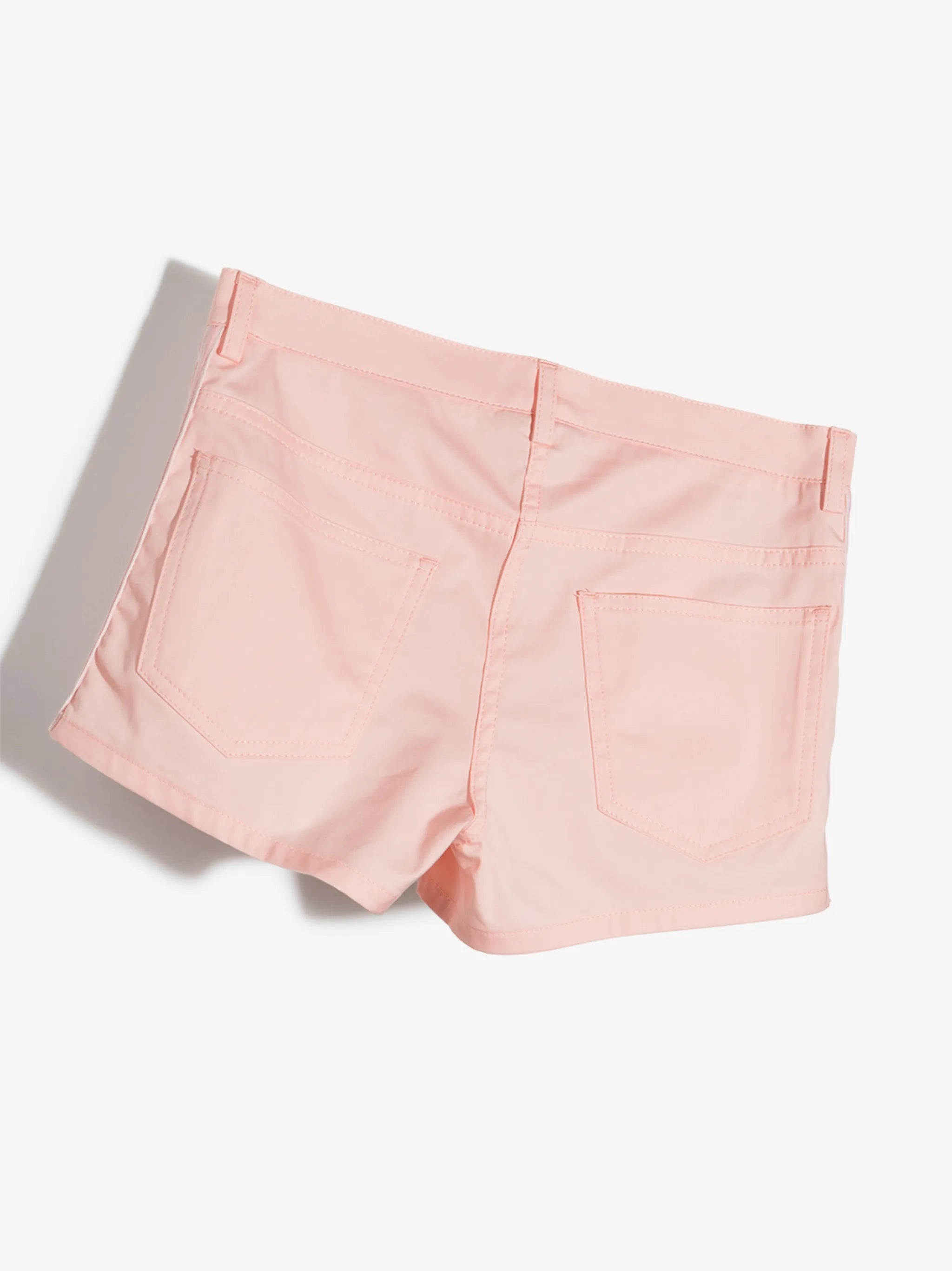 logo-trim denim shorts