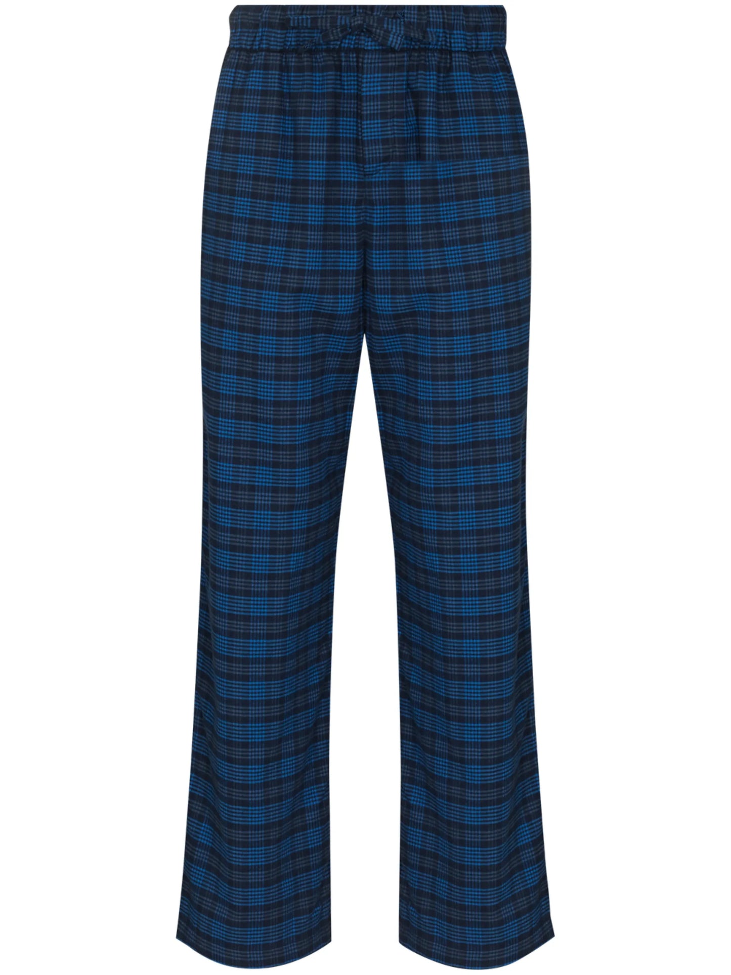 flannel check pajama trousers