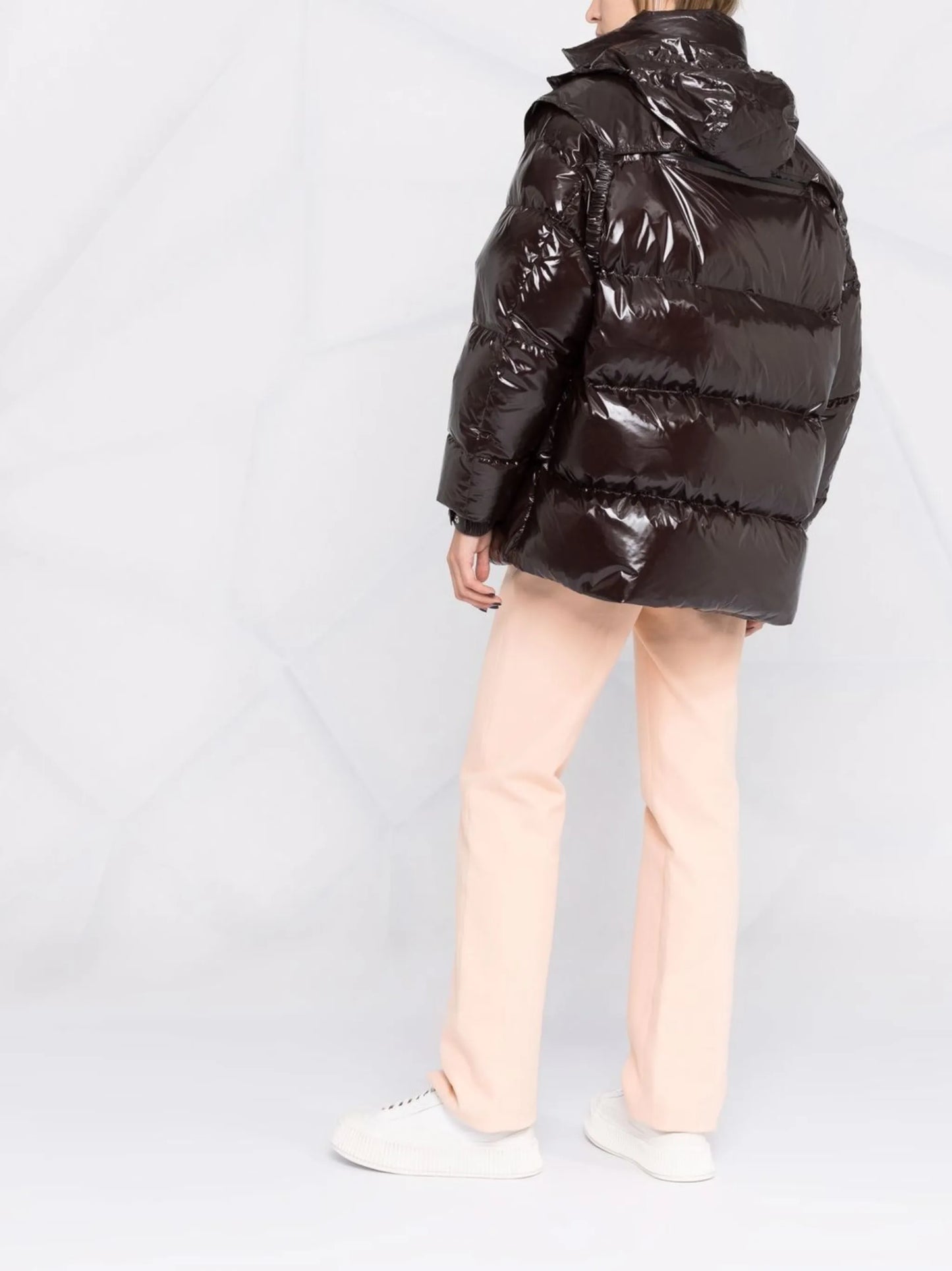 hooded padded coat
