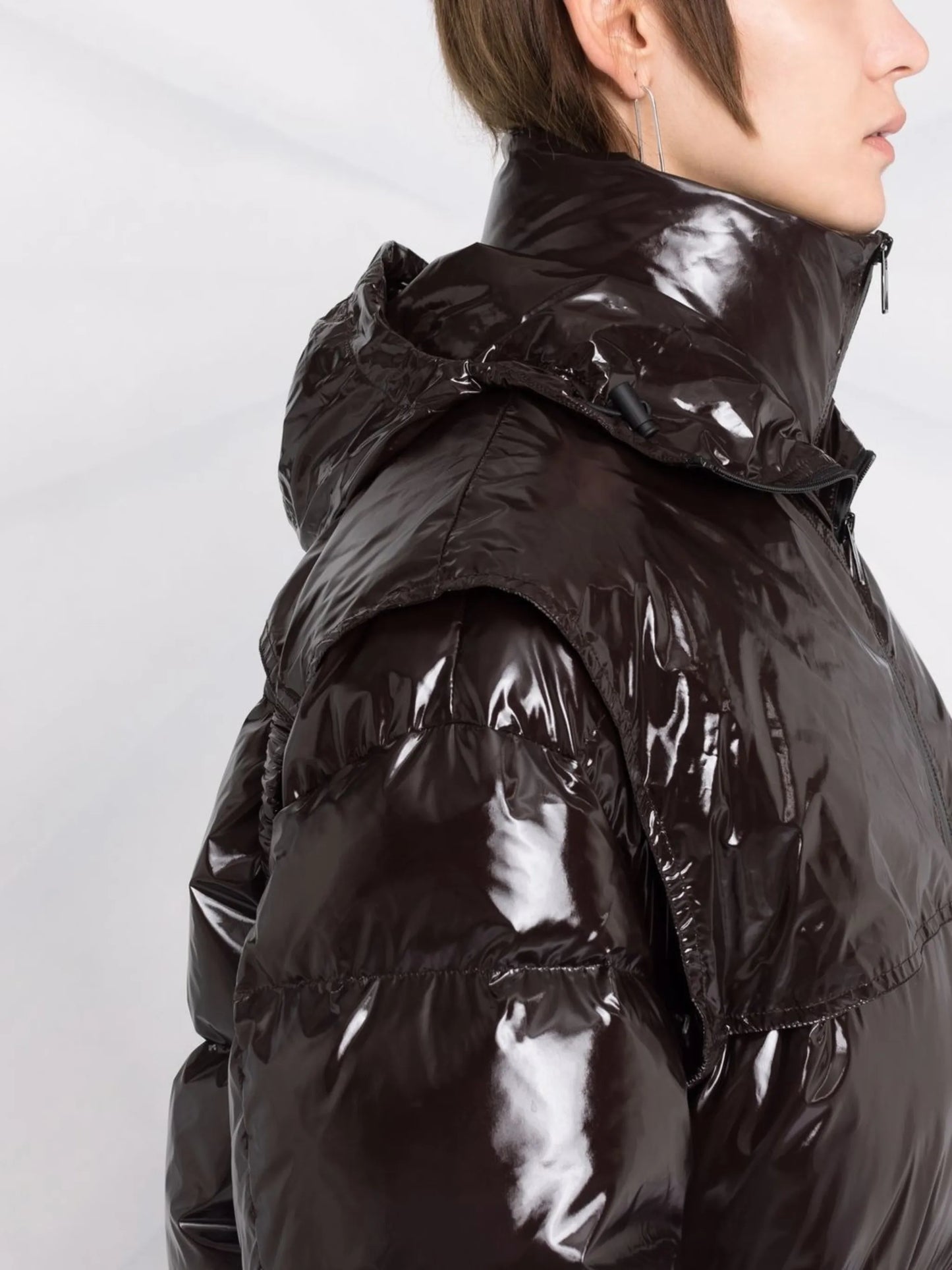 hooded padded coat