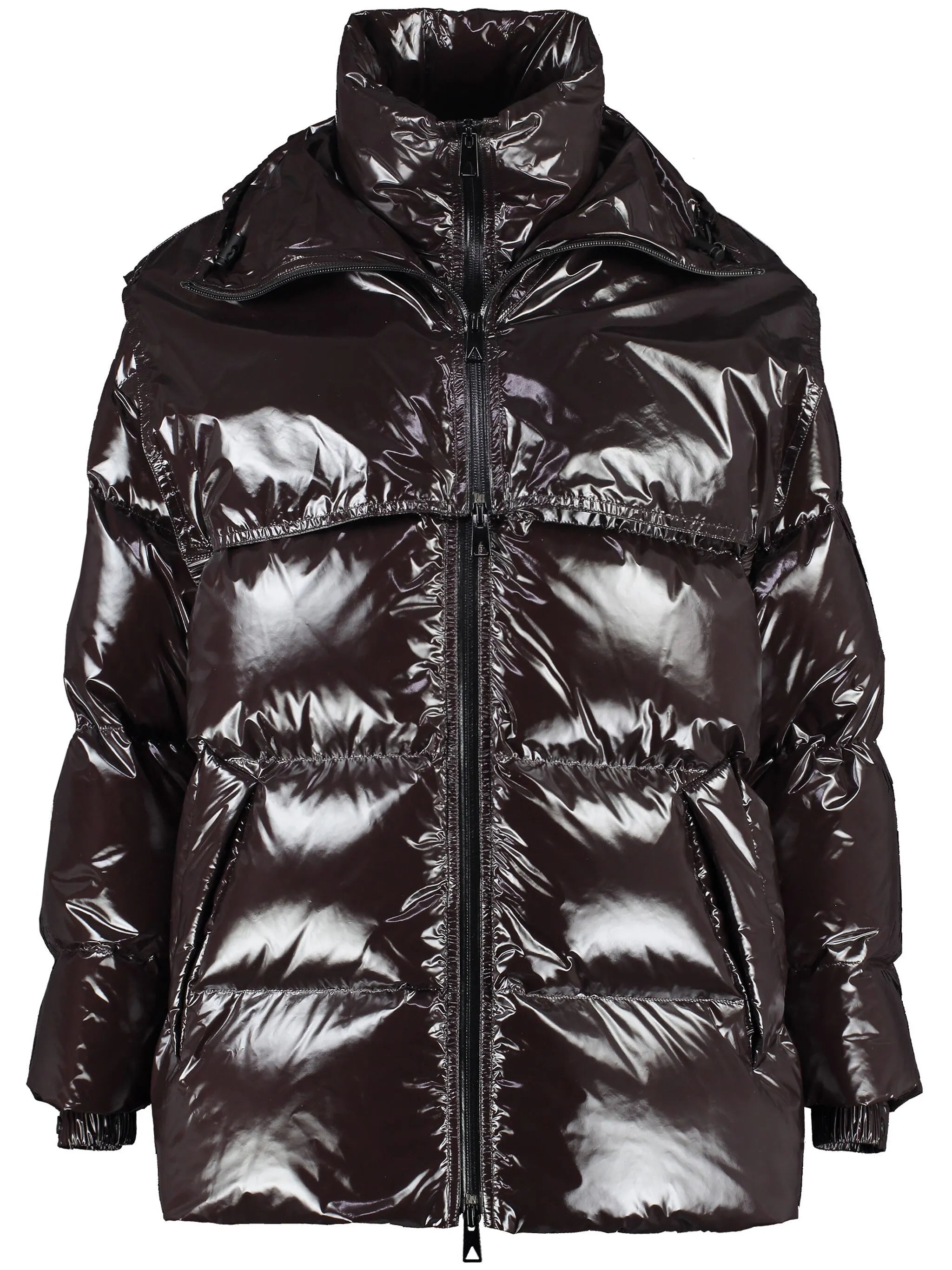 hooded padded coat