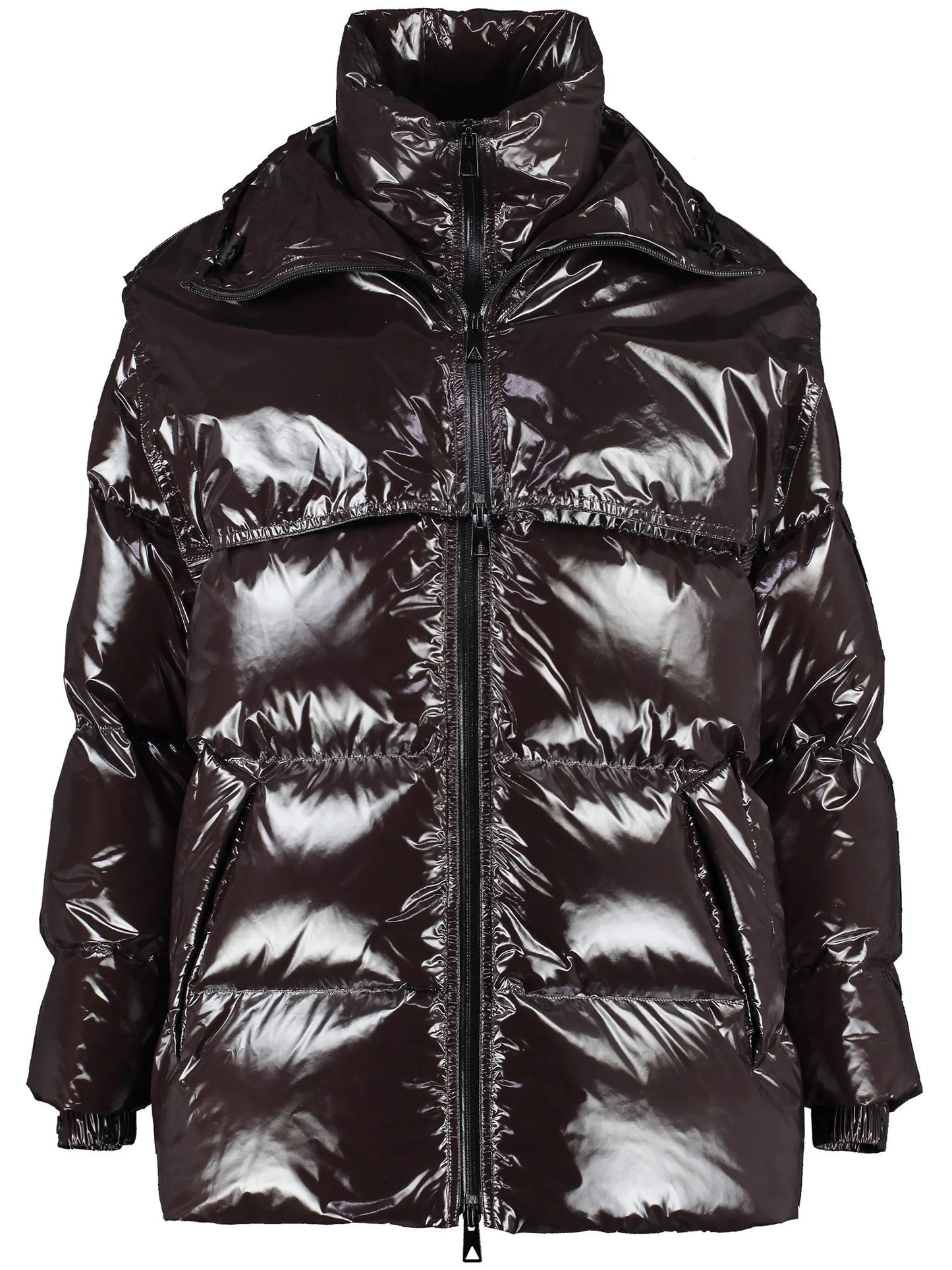 hooded padded coat