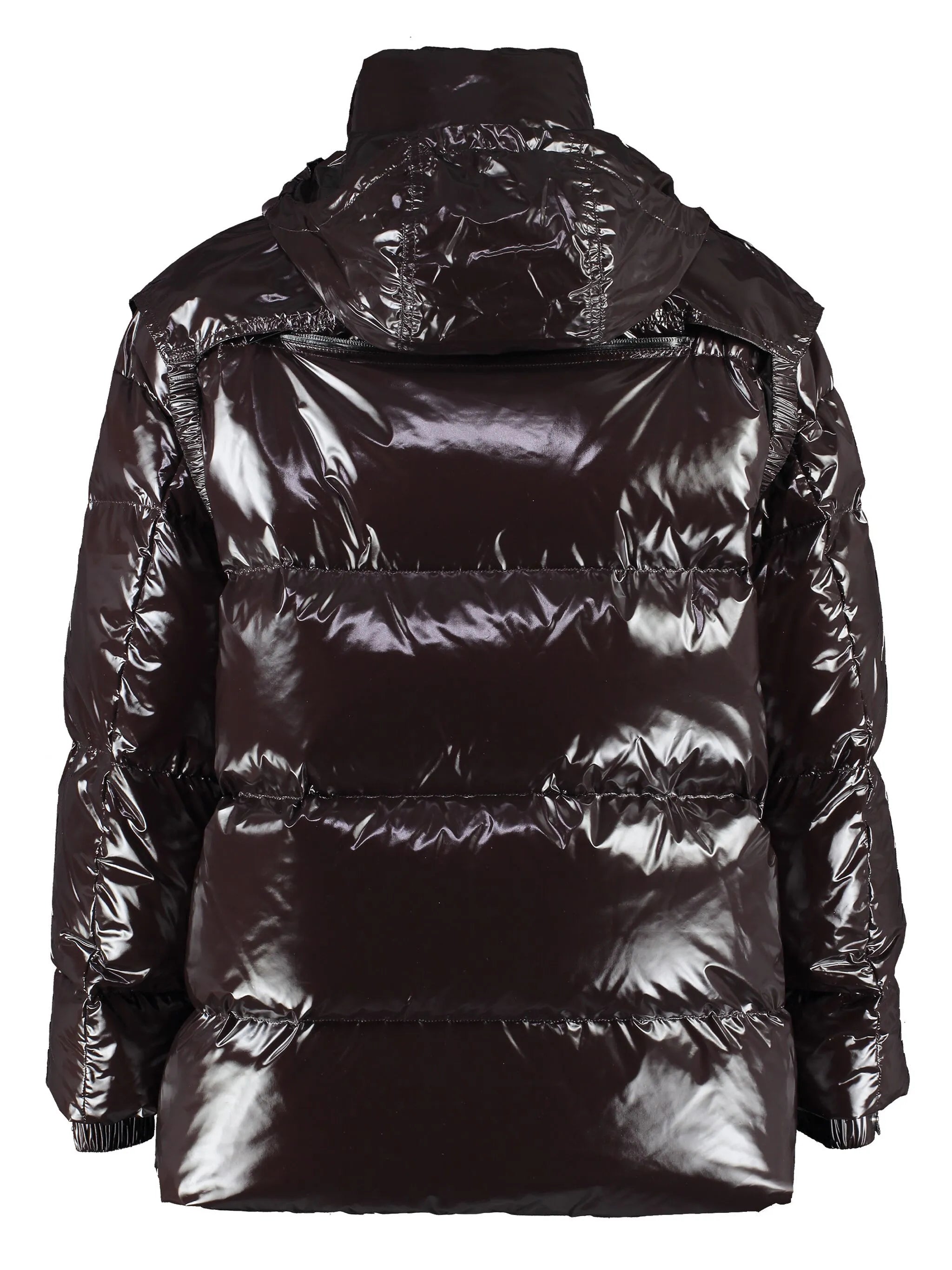 hooded padded coat