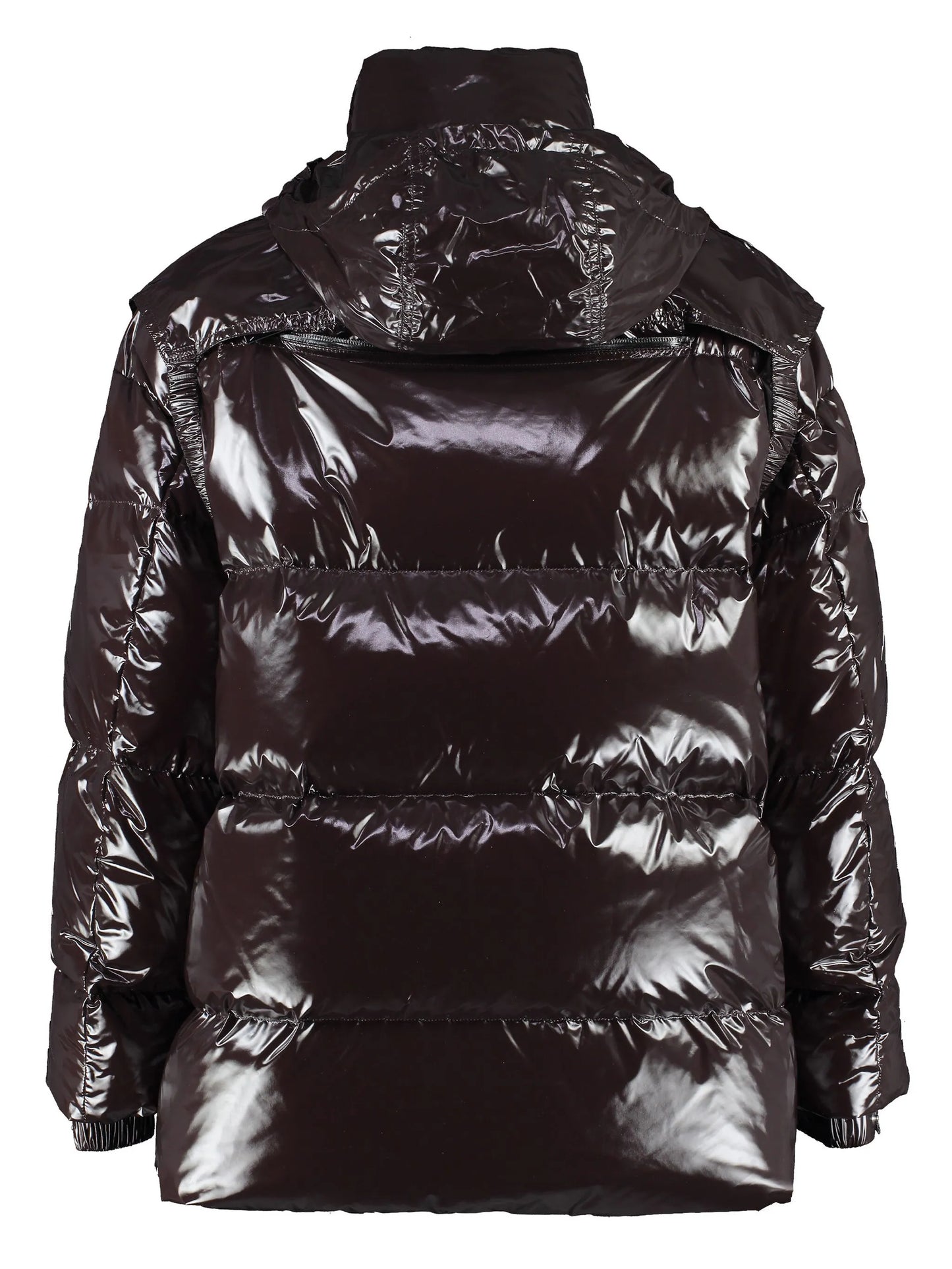 hooded padded coat