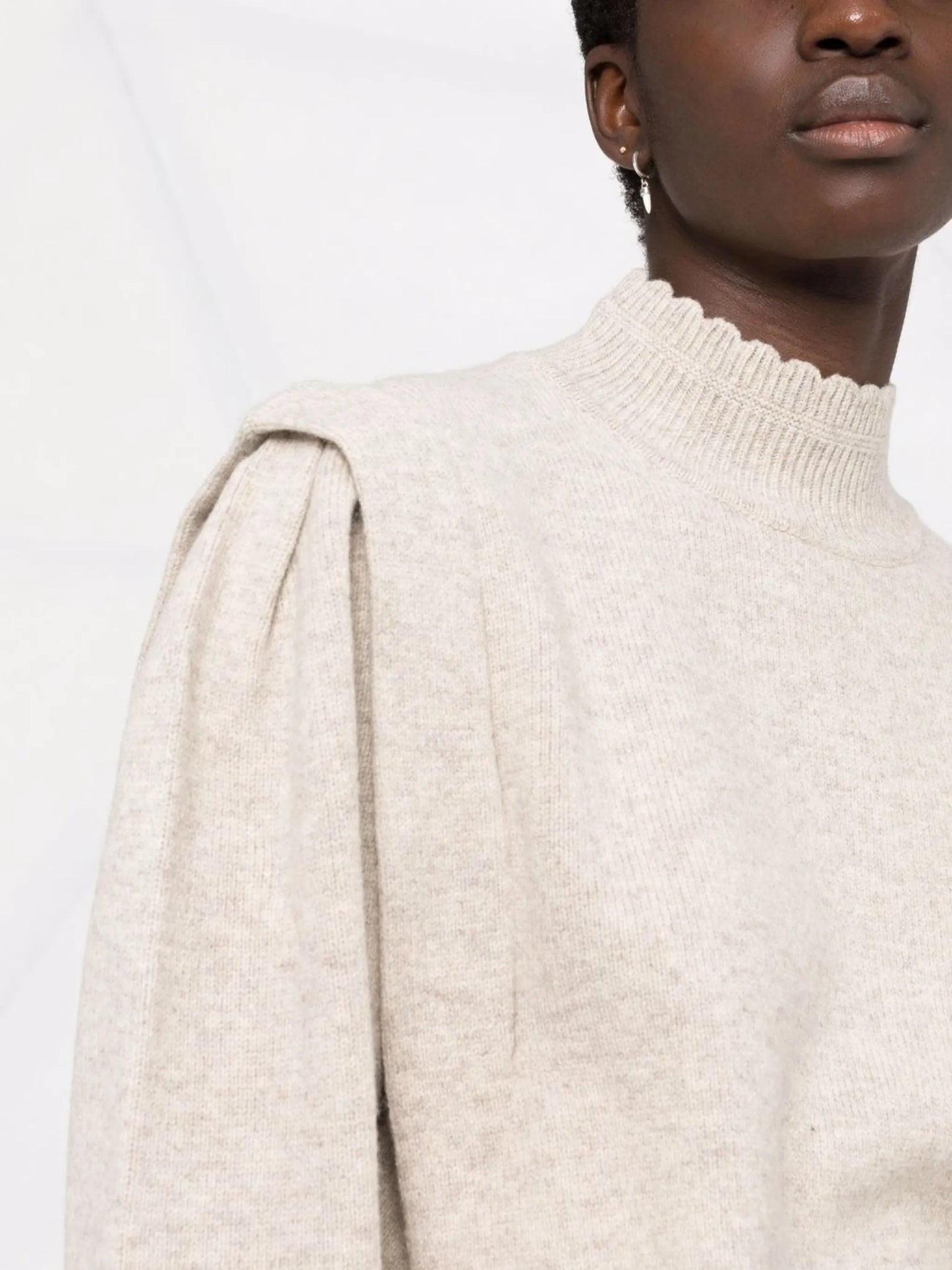 Lucile oversized-shoulder jumper
