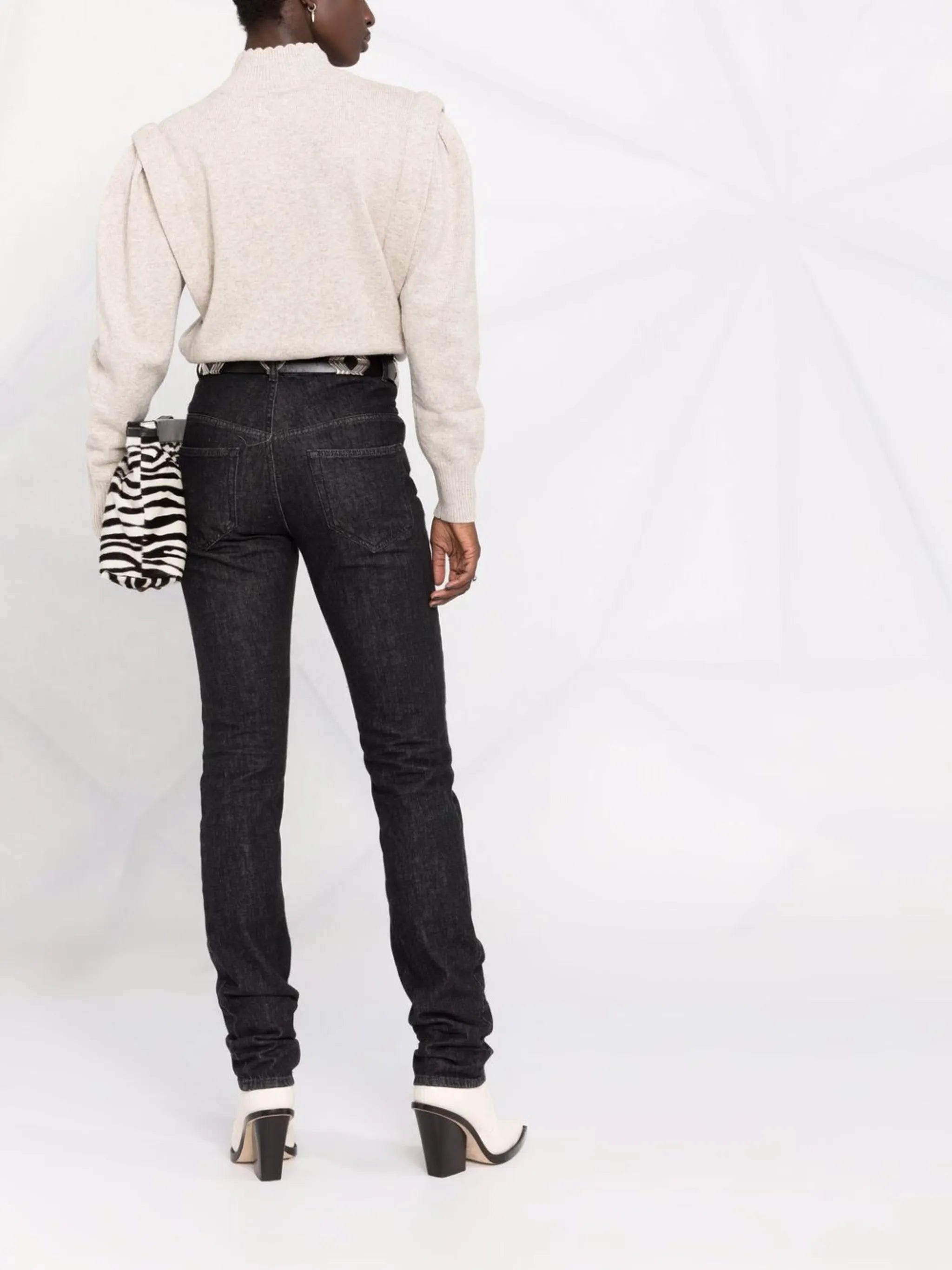 Lucile oversized-shoulder jumper