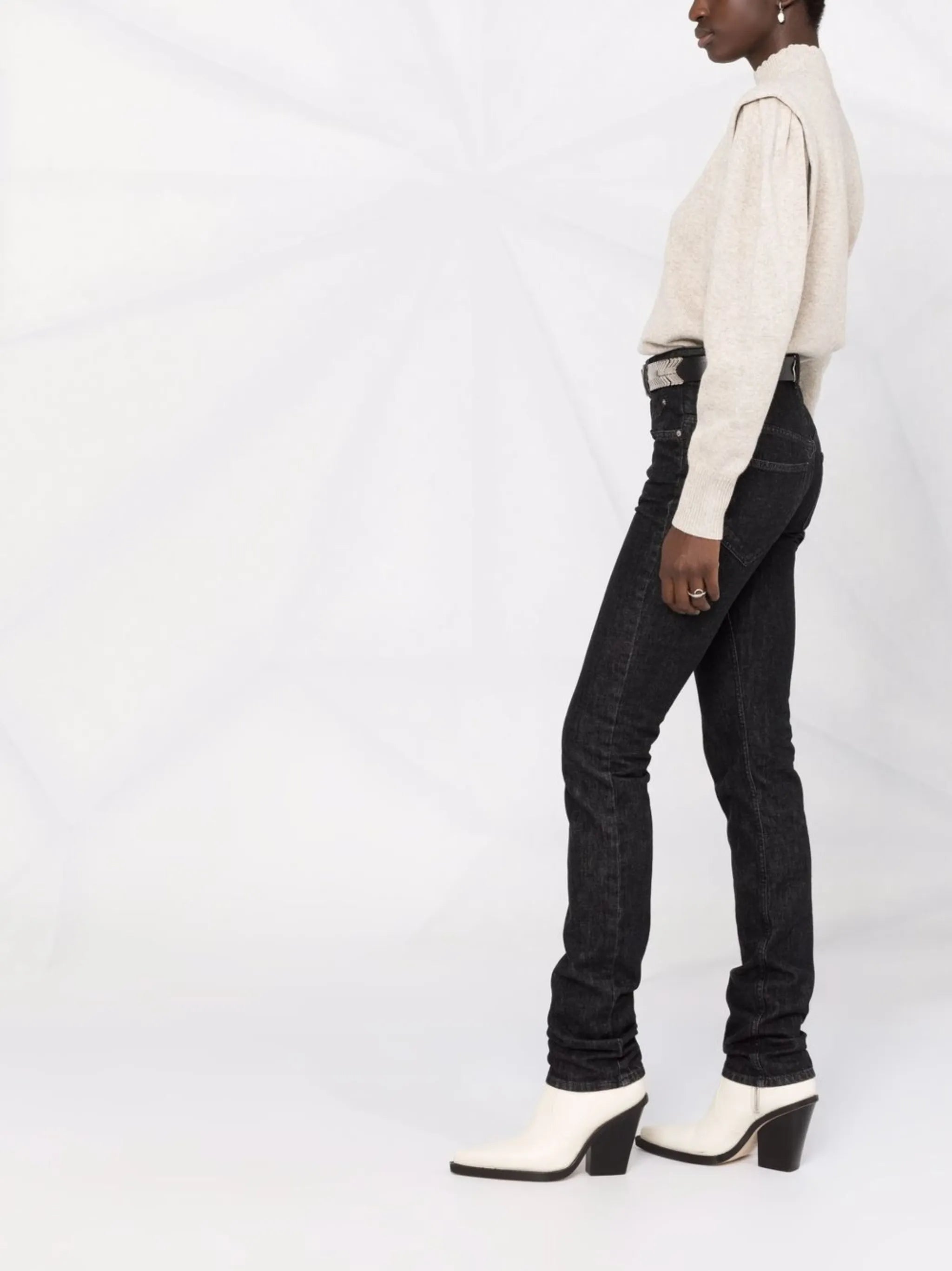 Lucile oversized-shoulder jumper
