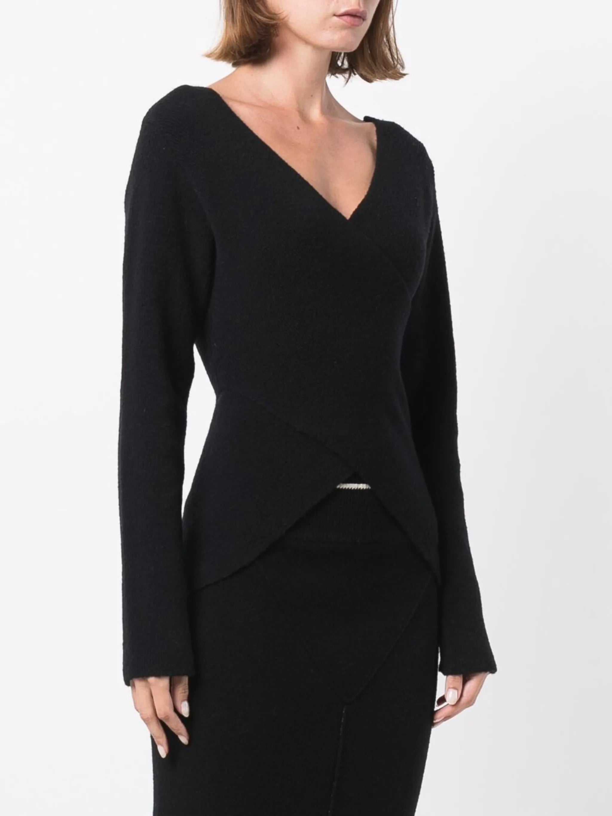asymmetric-hem jumper