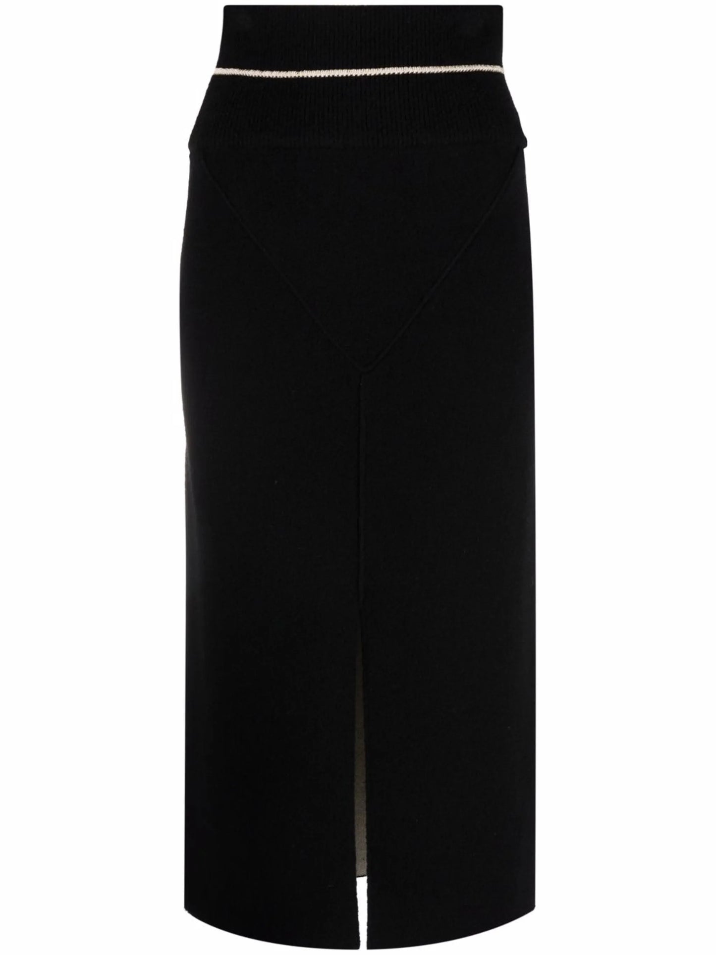 front-slit skirt