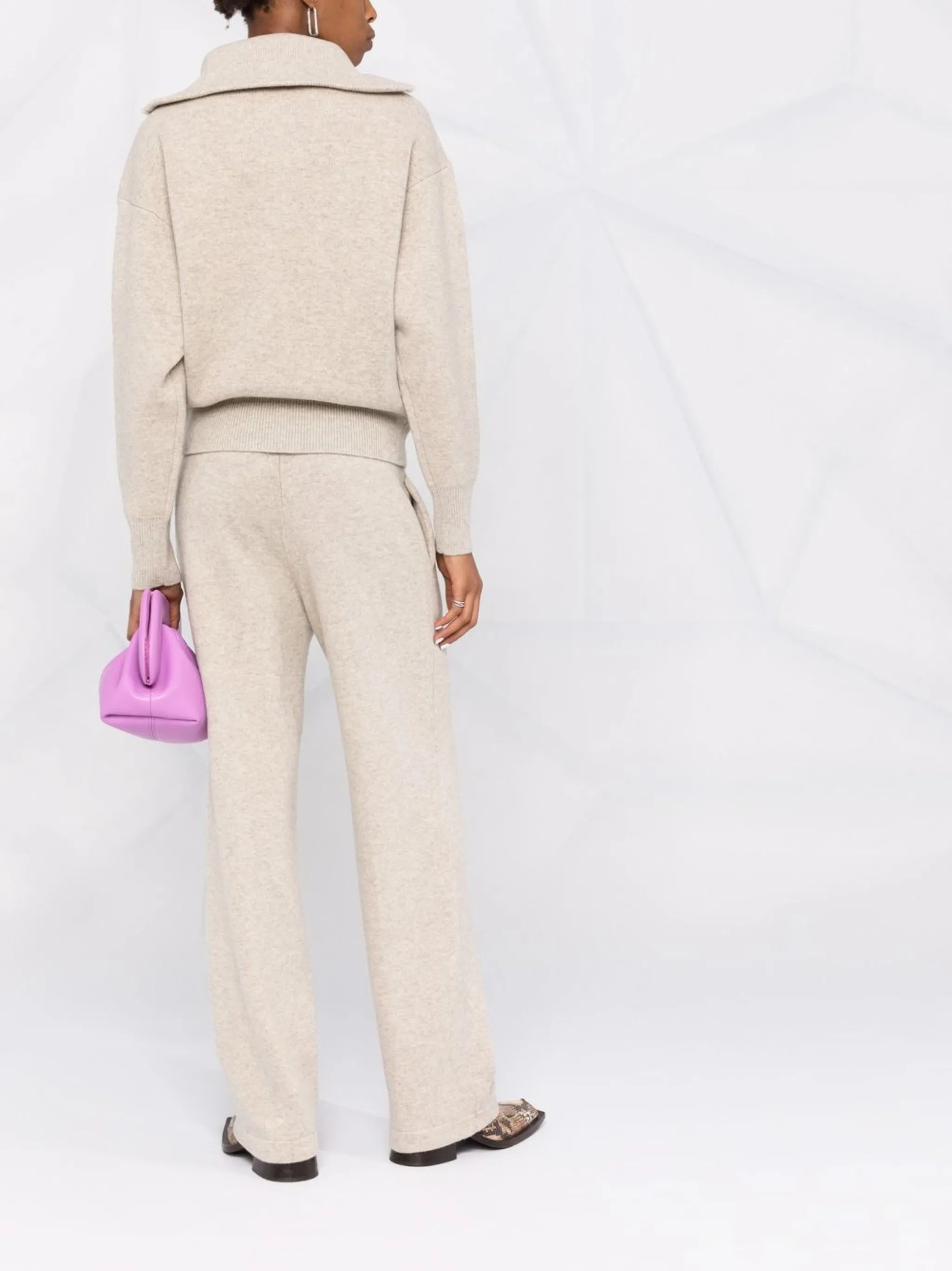 knitted zipped jumper