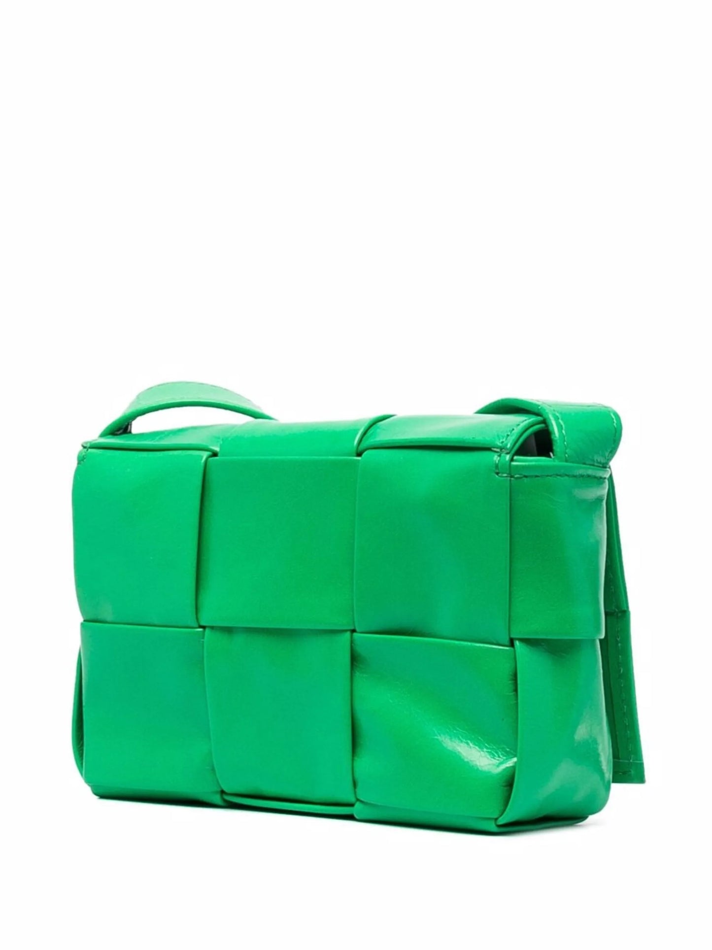 interwoven leather shoulder bag