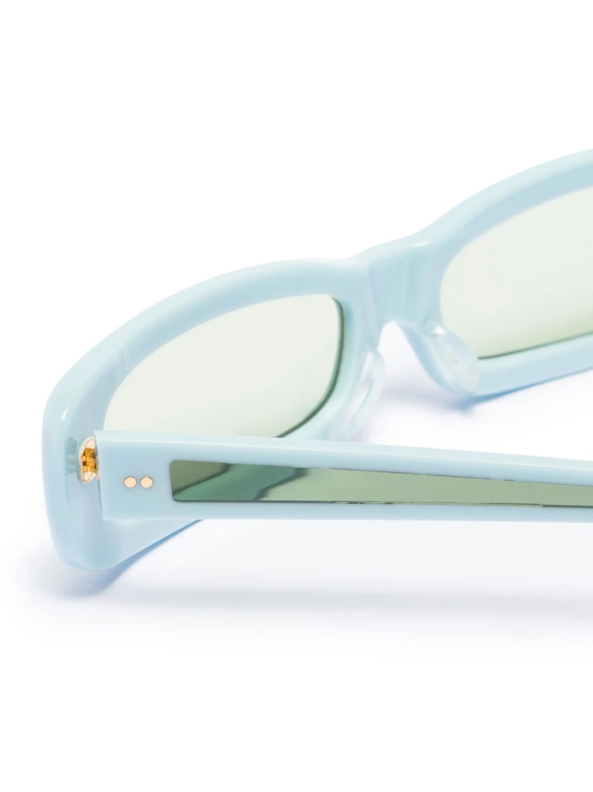 rectangle-frame tinted sunglasses