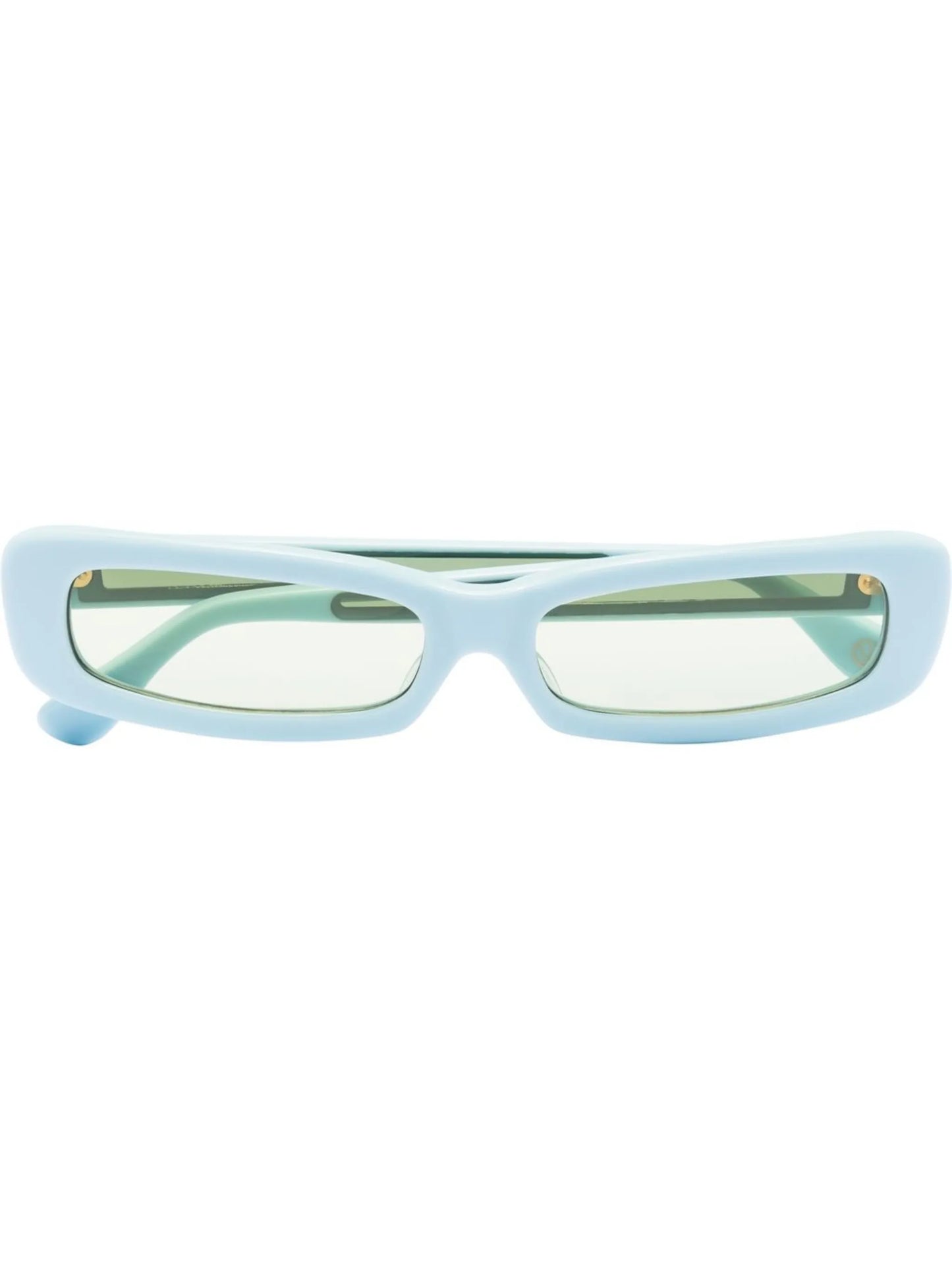 rectangle-frame tinted sunglasses