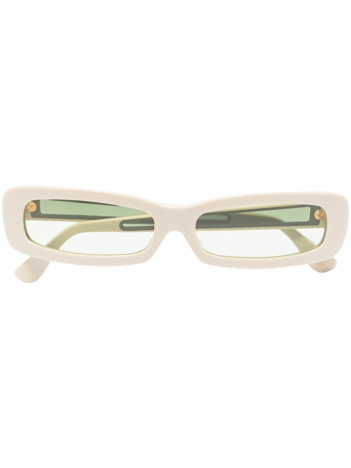 rectangle-frame tinted sunglasses