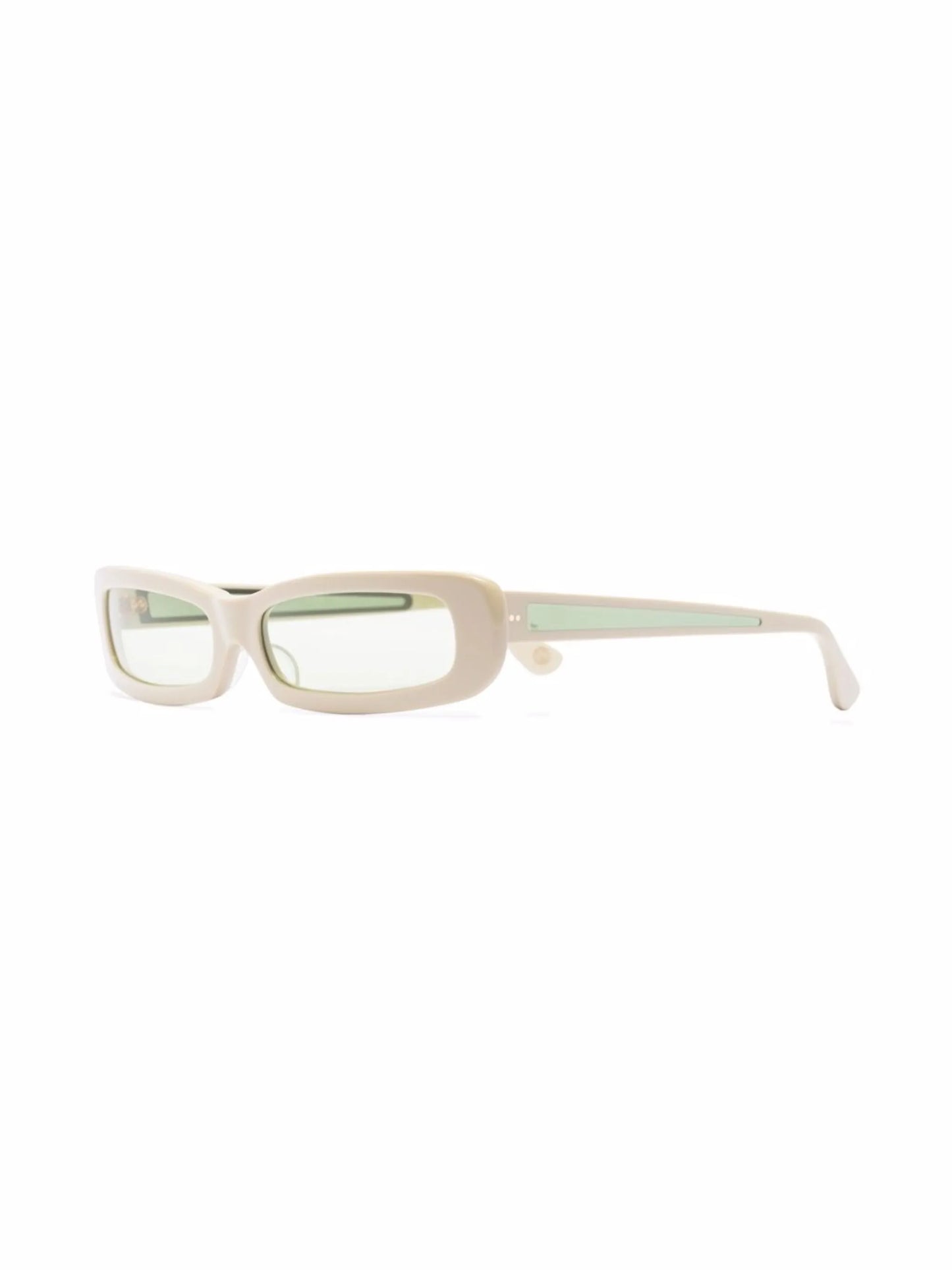 rectangle-frame tinted sunglasses