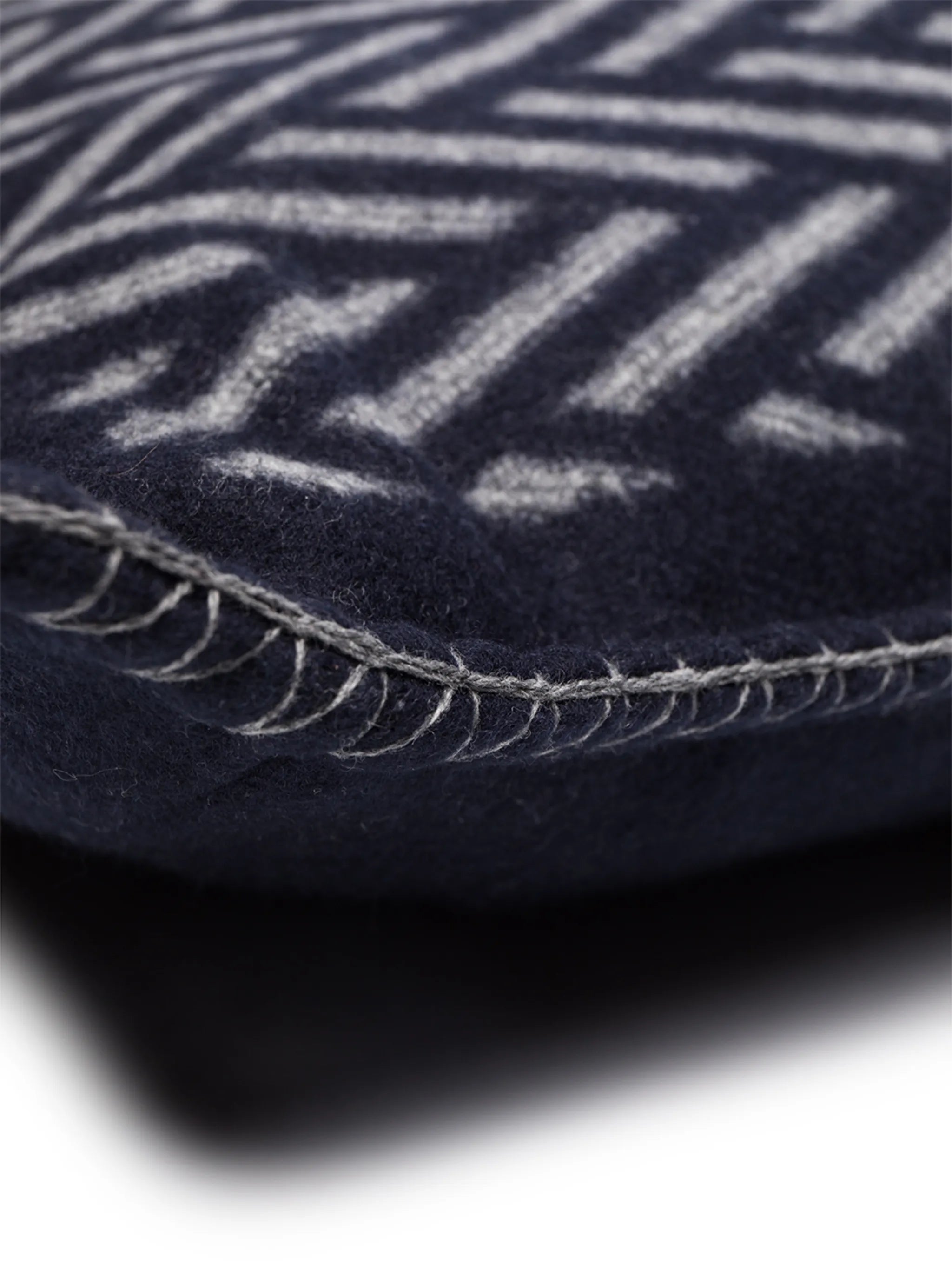 herringbone jacquard cushion