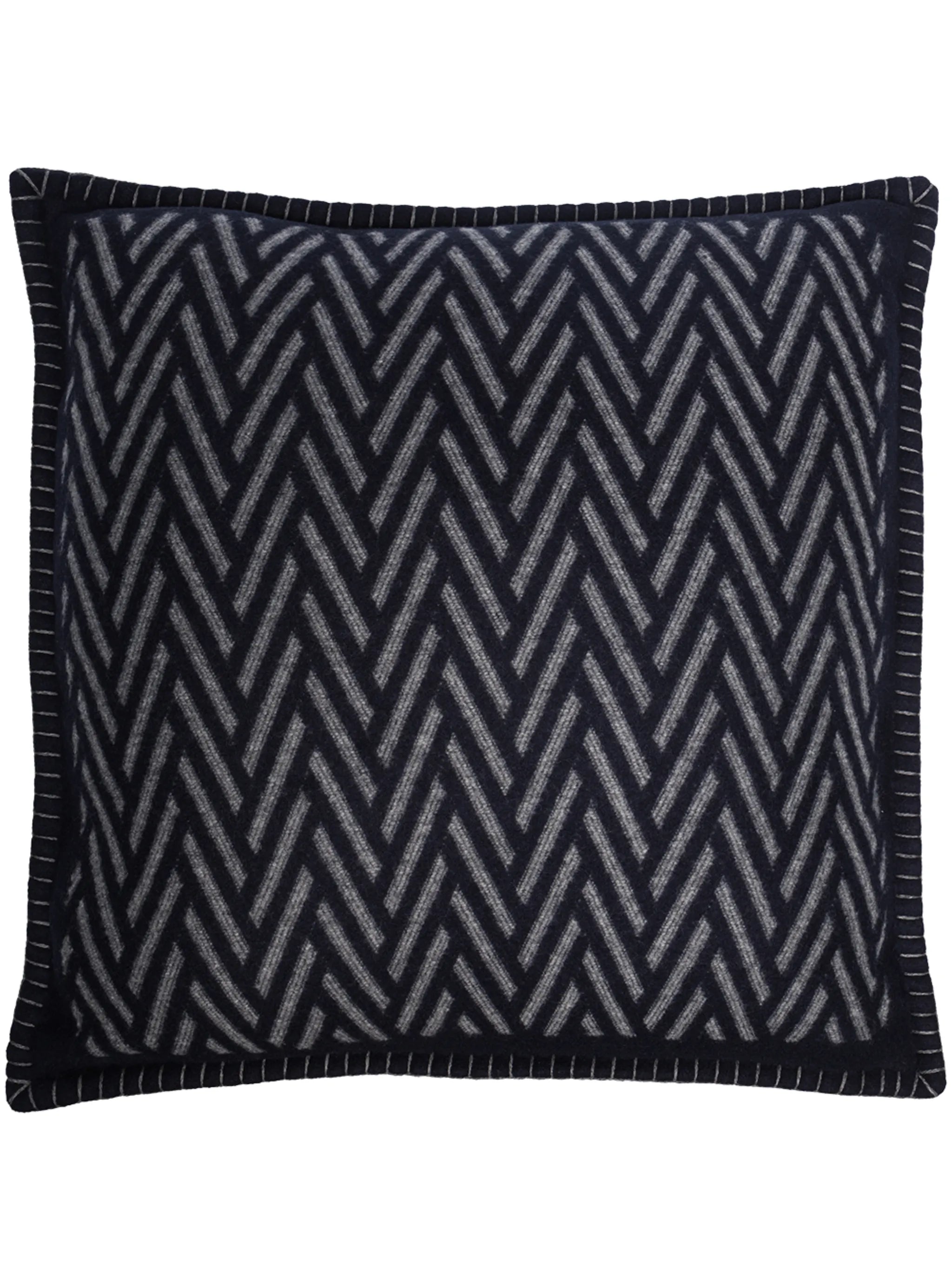 herringbone jacquard cushion