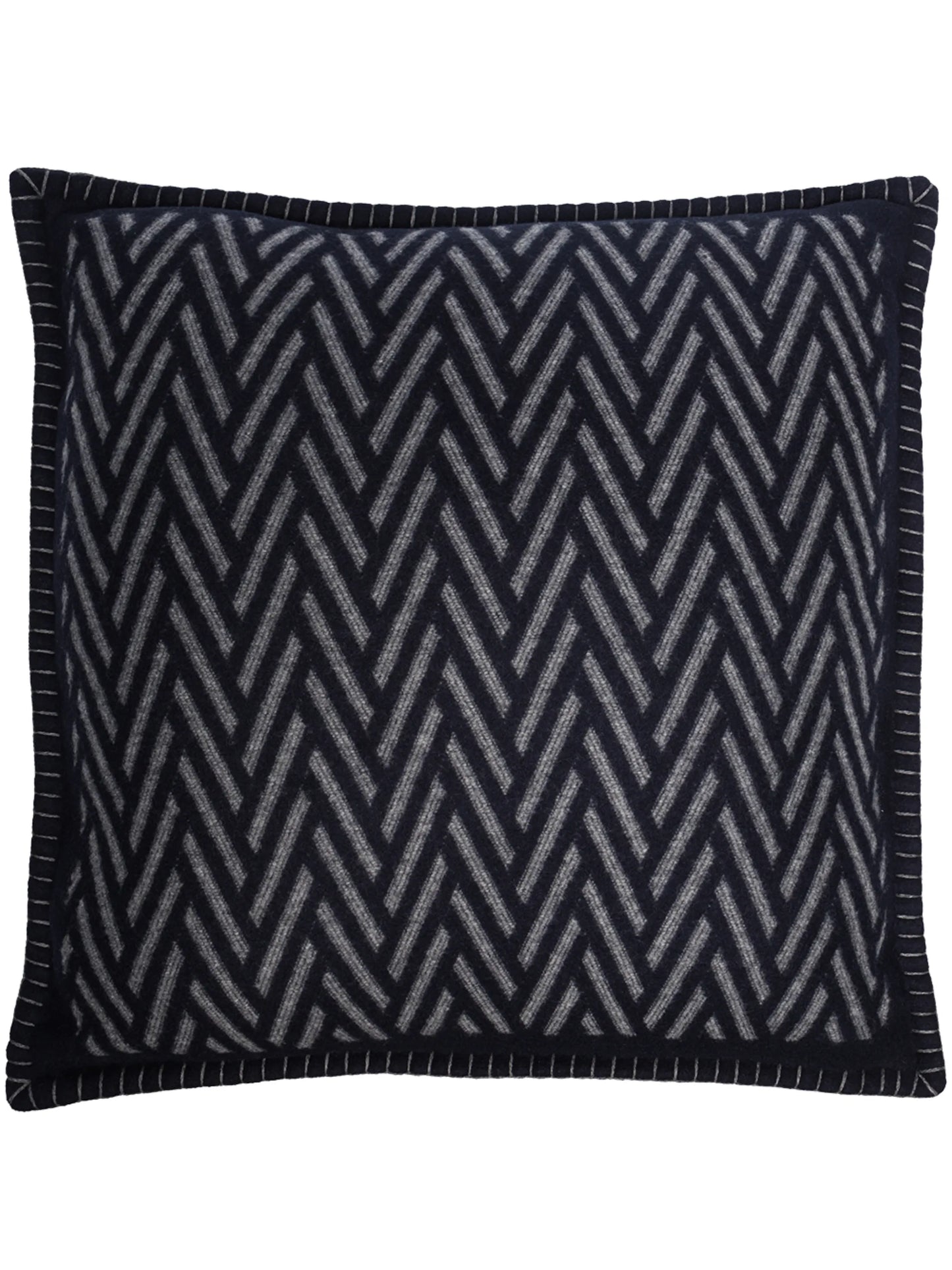 herringbone jacquard cushion