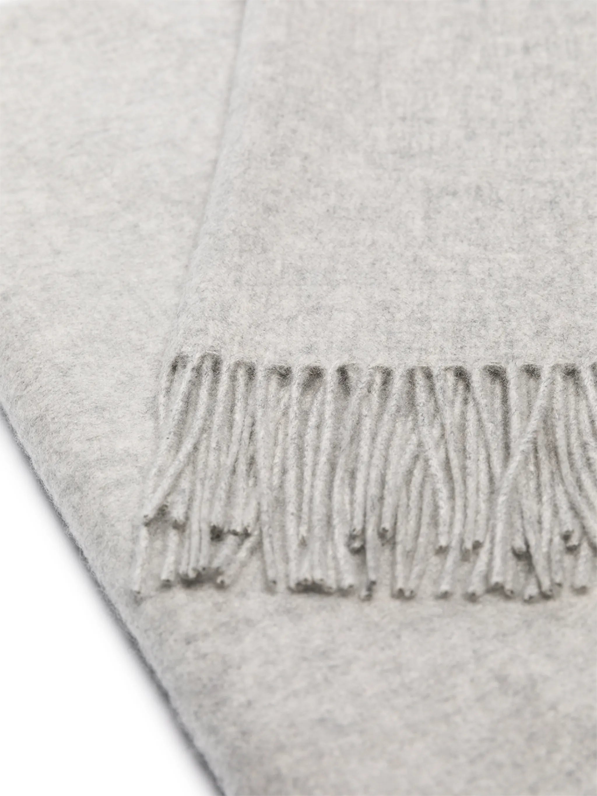 fringed cashmere blanket