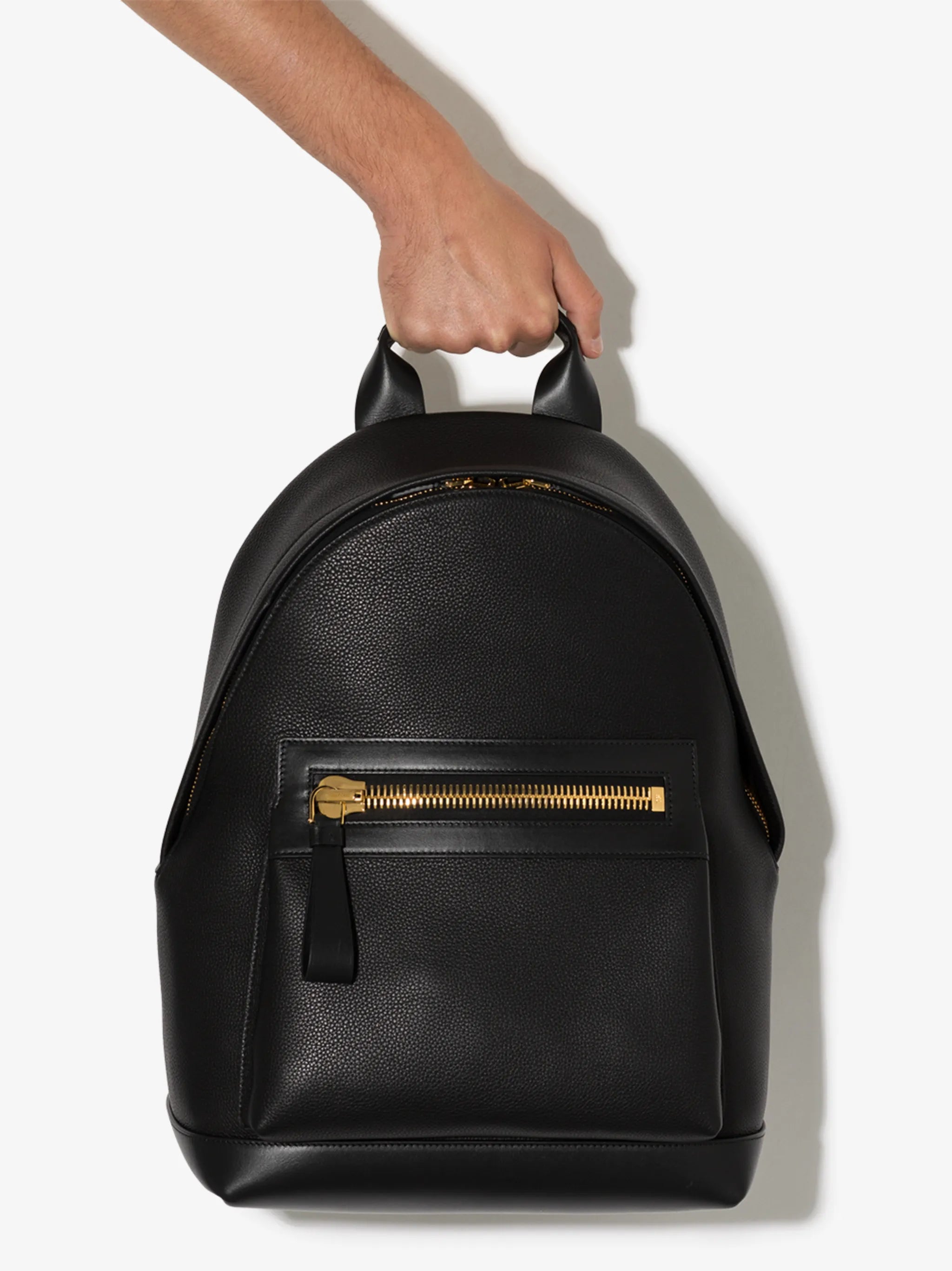 Buckley grained leather backpack