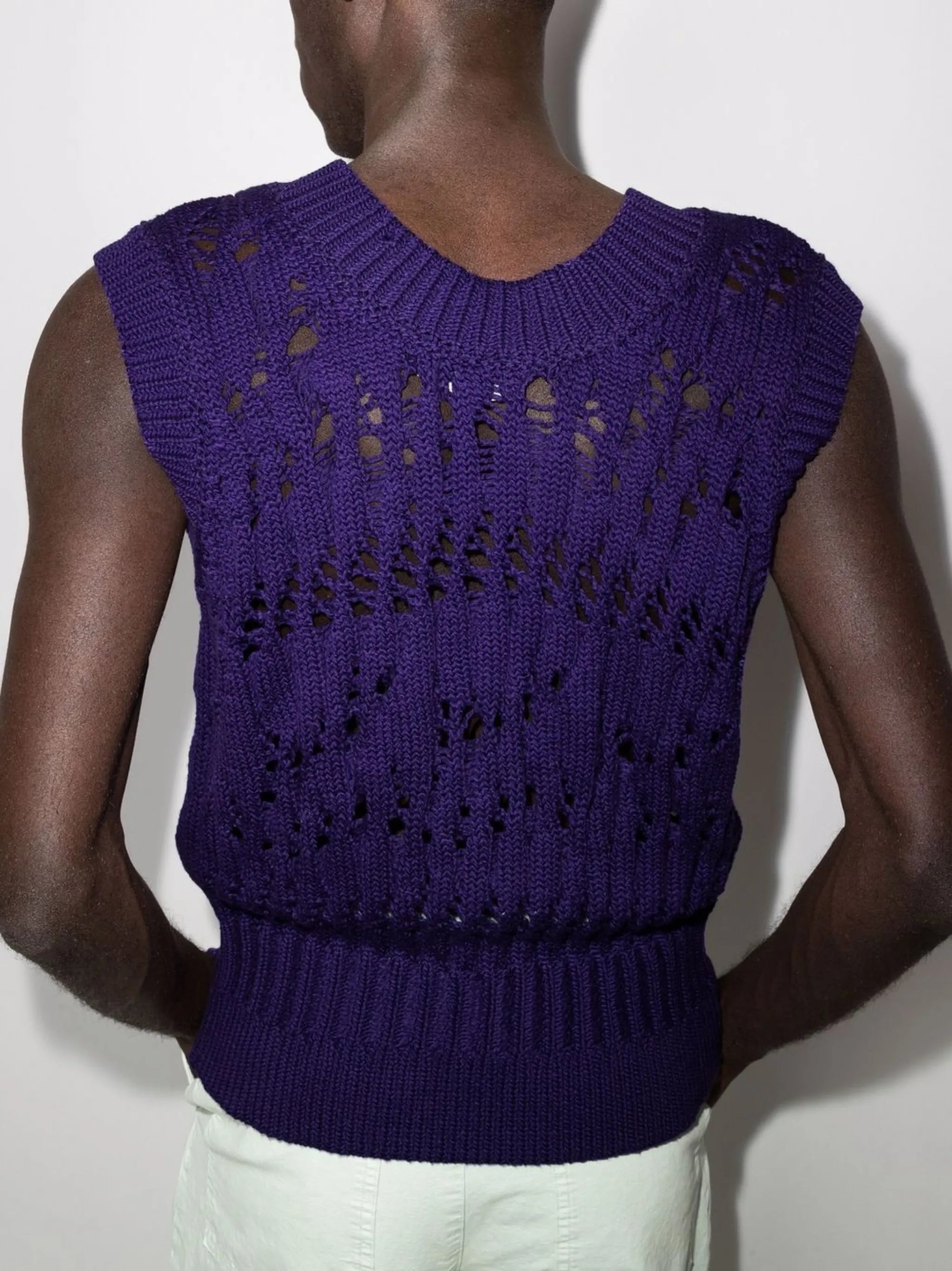 Clemens cutout knitted vest