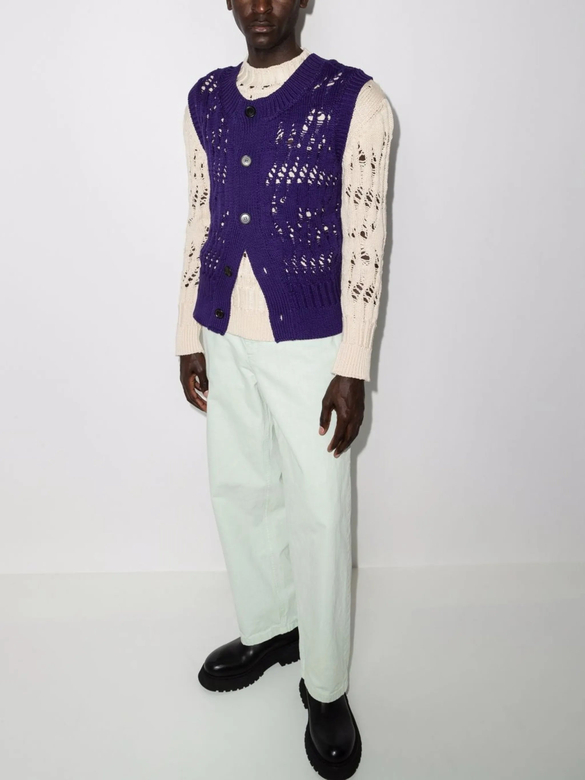 Clemens cutout knitted vest