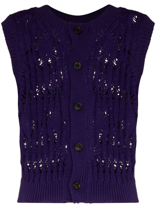 Clemens cutout knitted vest