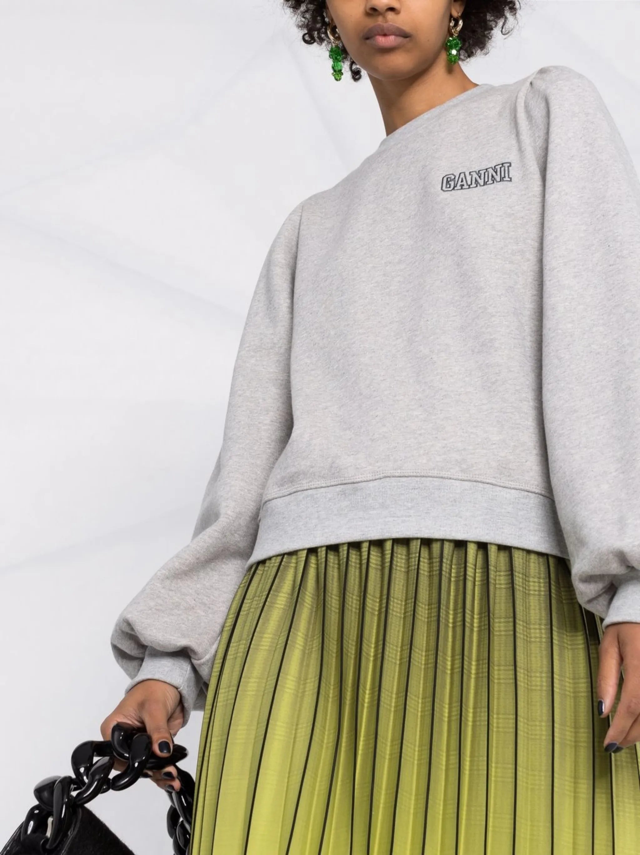 puff sleeve sweatshirt