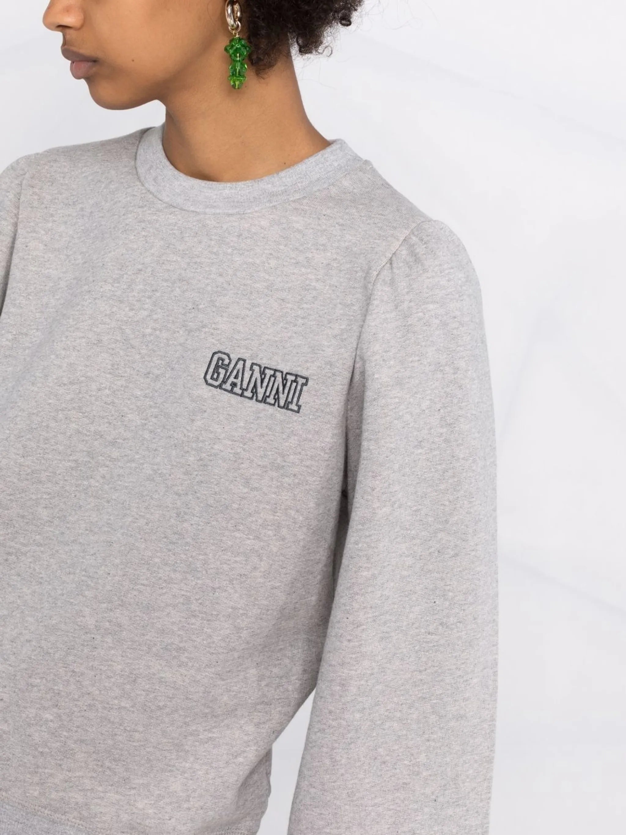 puff sleeve sweatshirt