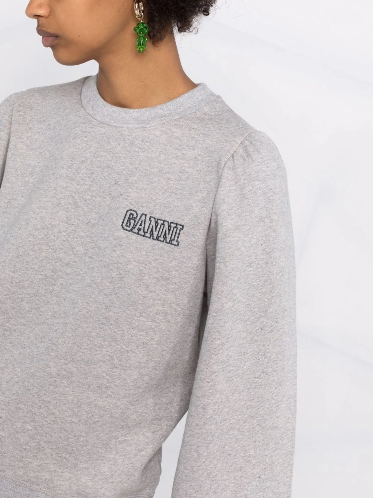 puff sleeve sweatshirt