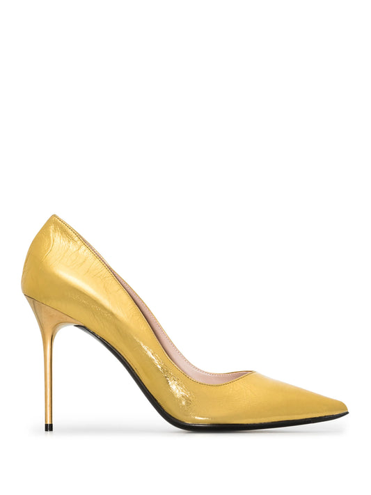 Ruby metallic pumps