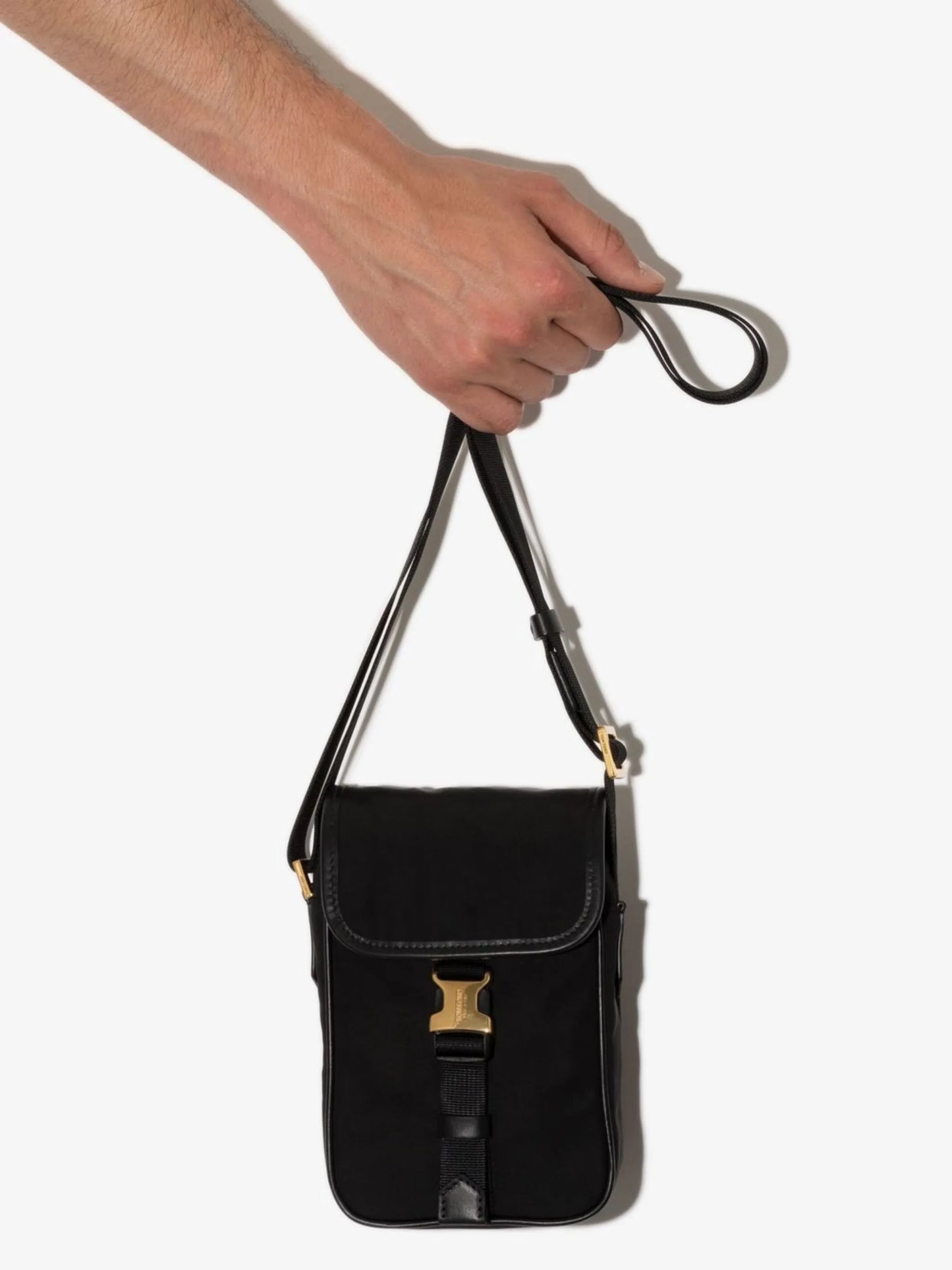 logo-buckle phone pouch