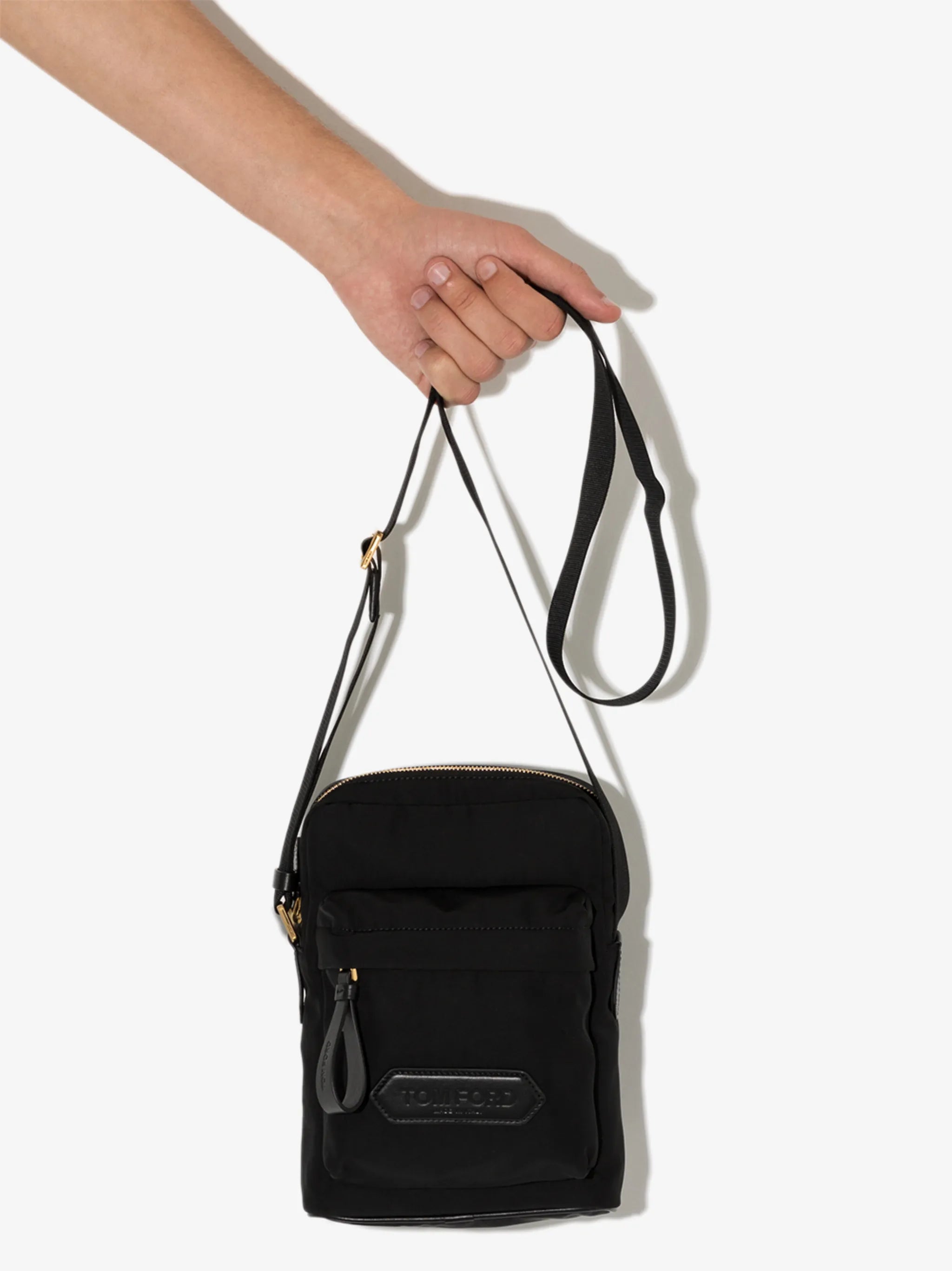 logo-patch messenger bag