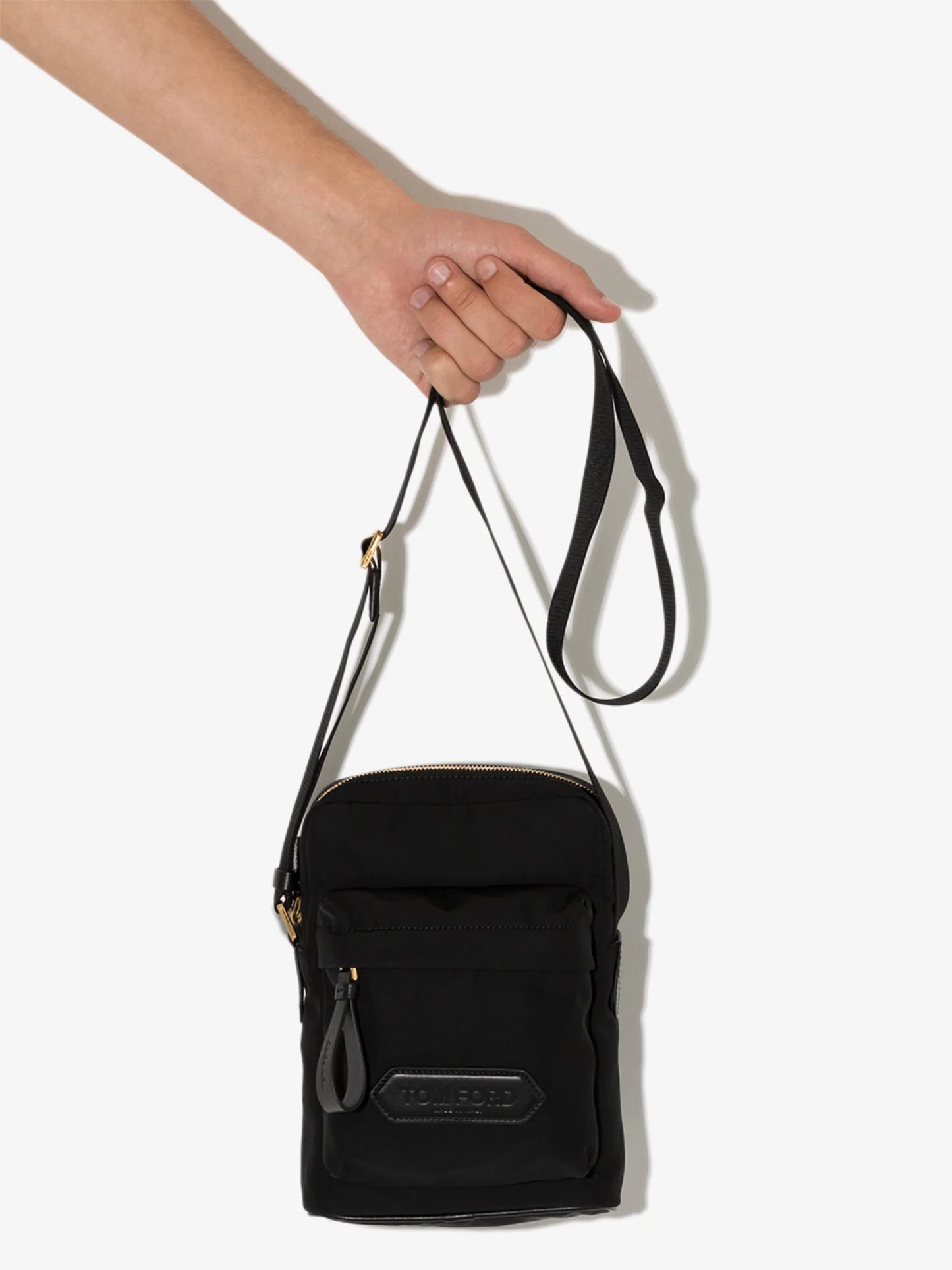 logo-patch messenger bag