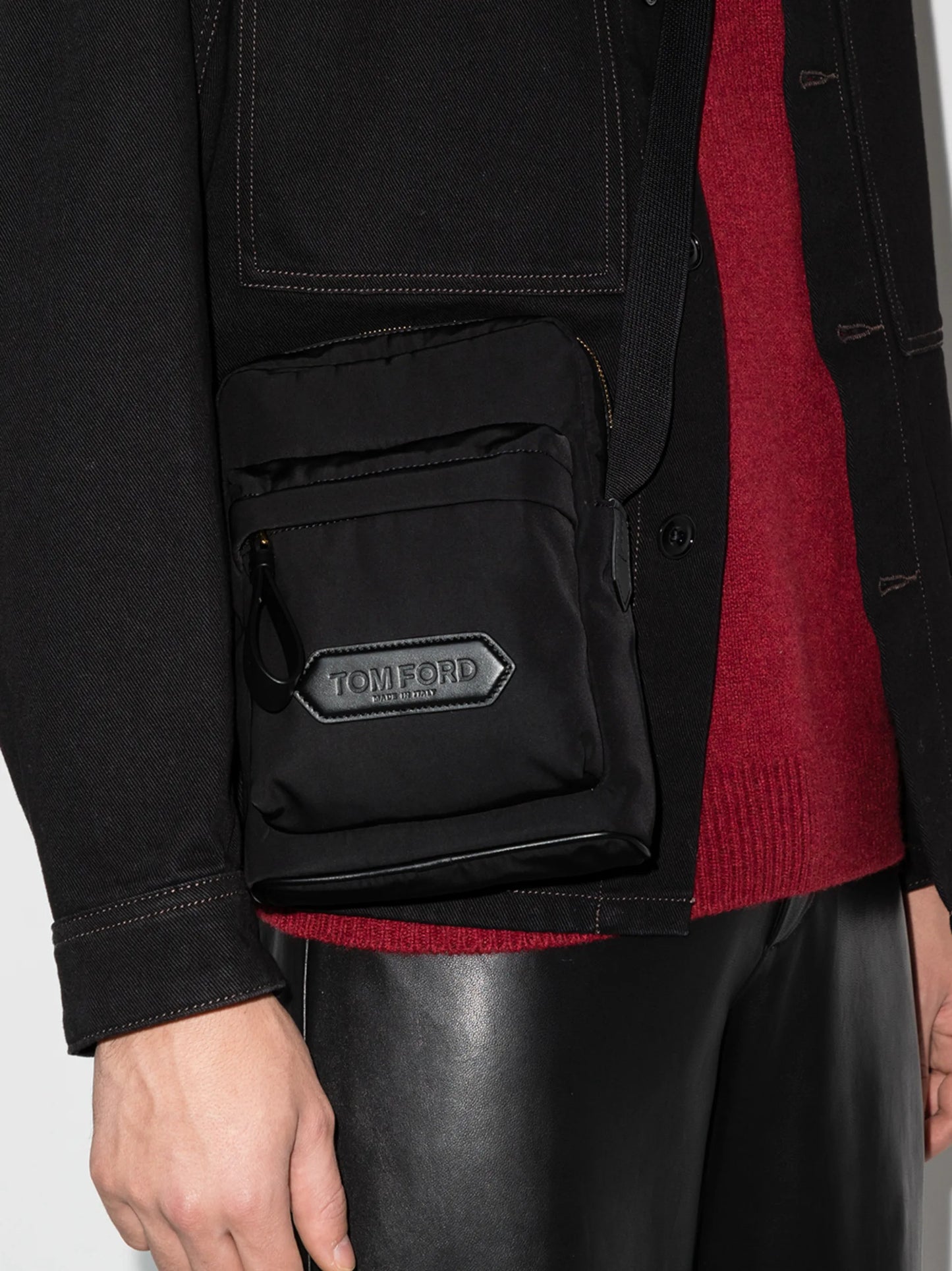 logo-patch messenger bag