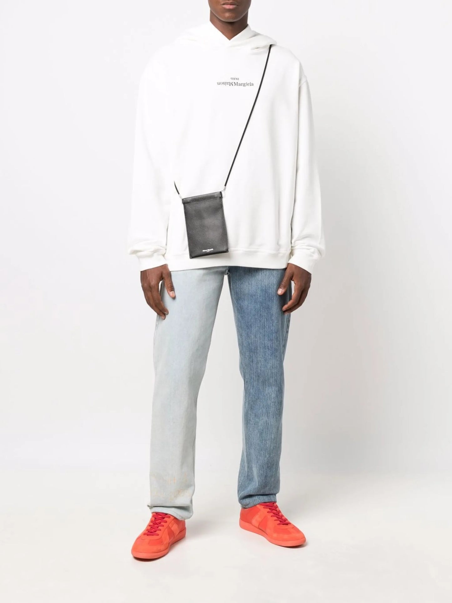logo-embroidered cotton hoodie