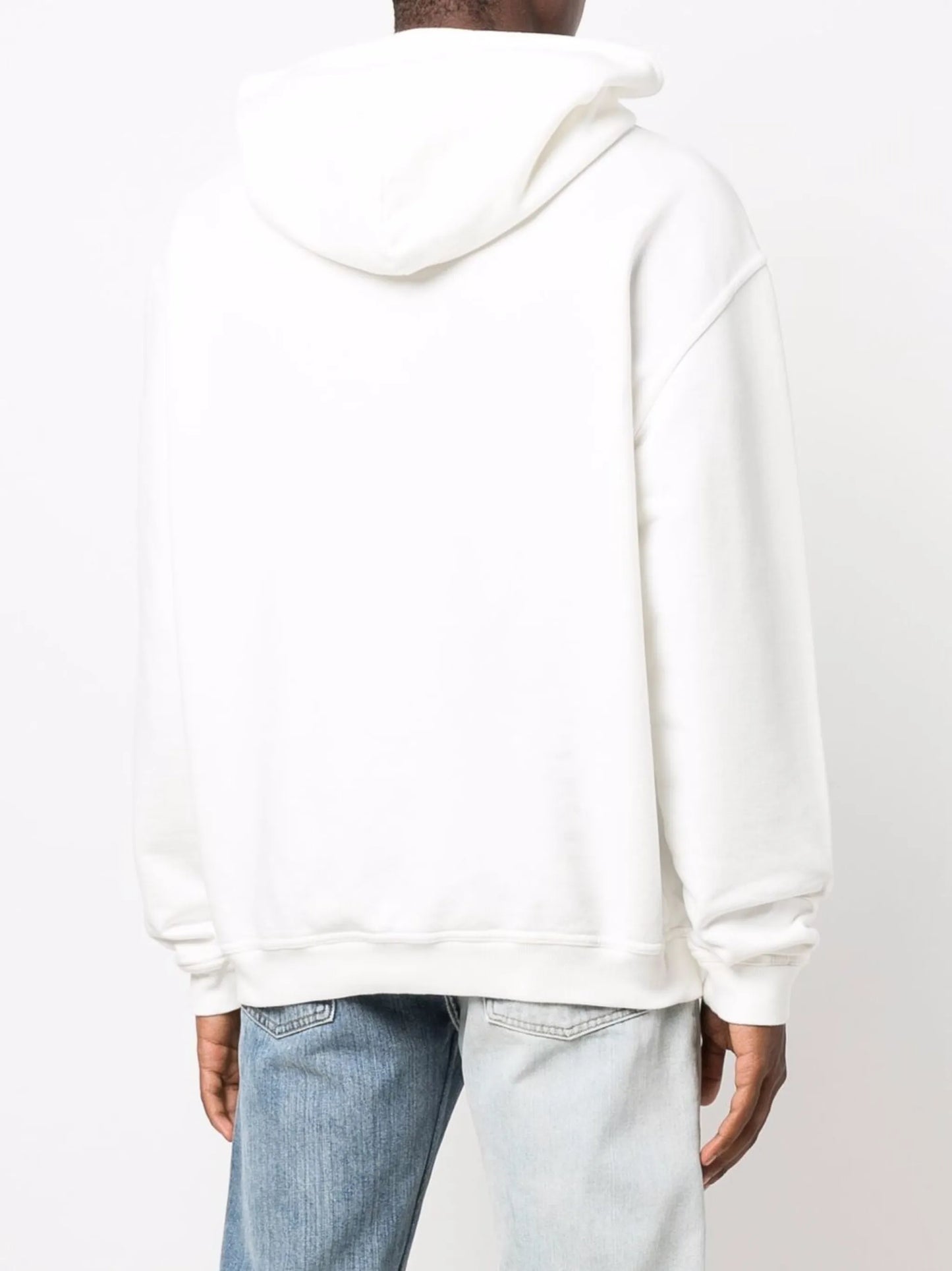 logo-embroidered cotton hoodie