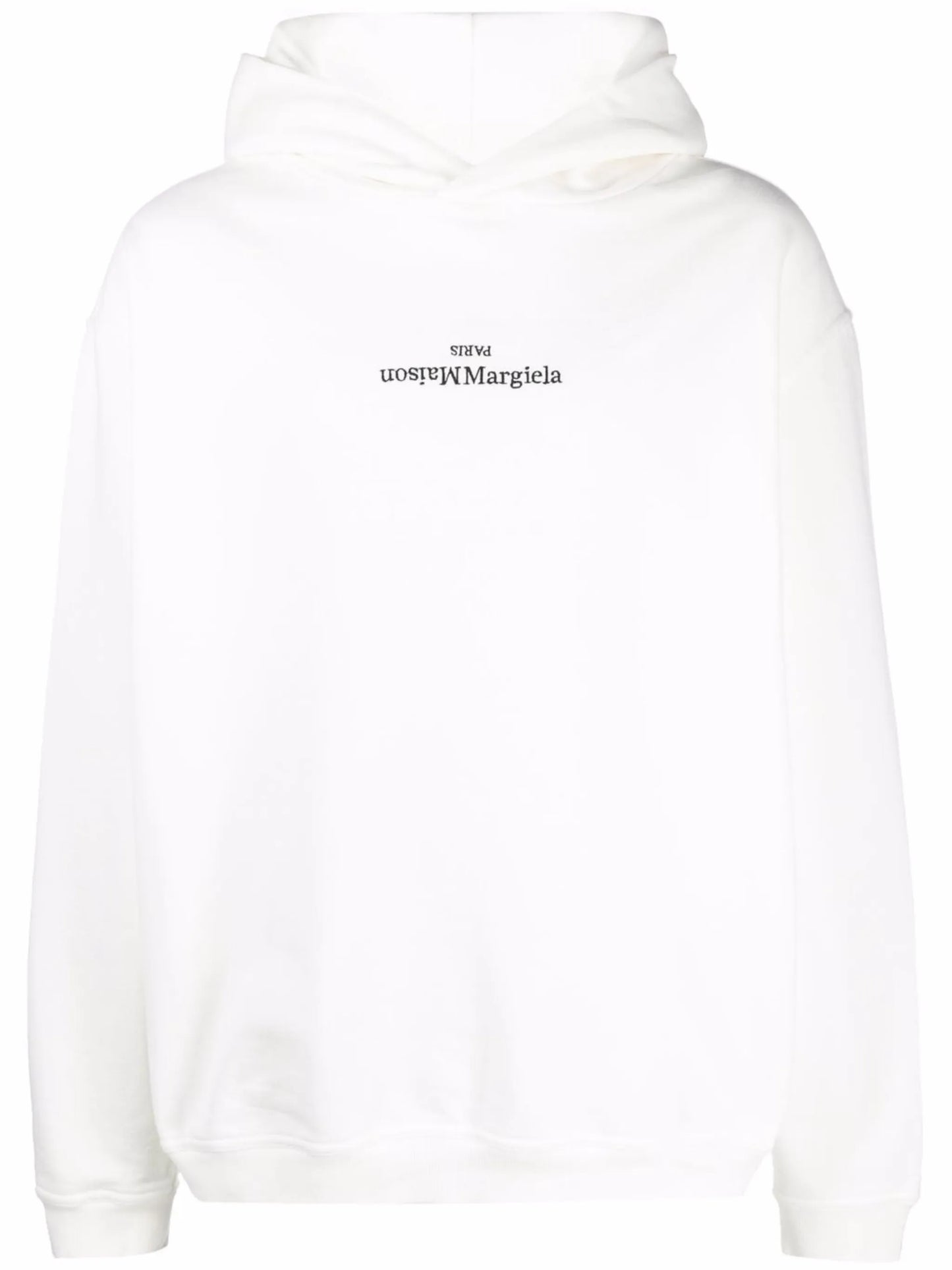 logo-embroidered cotton hoodie
