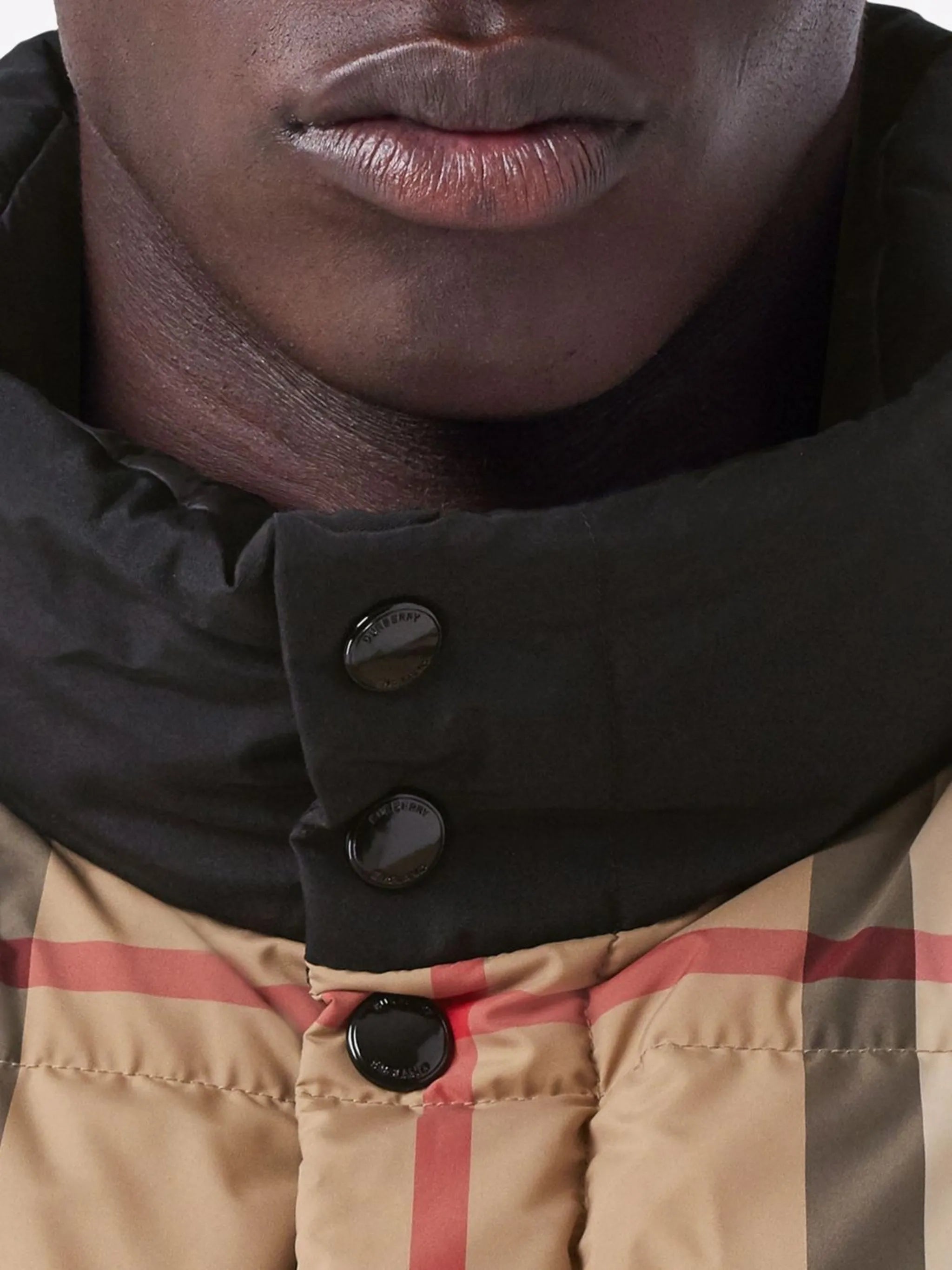 check puffer jacket