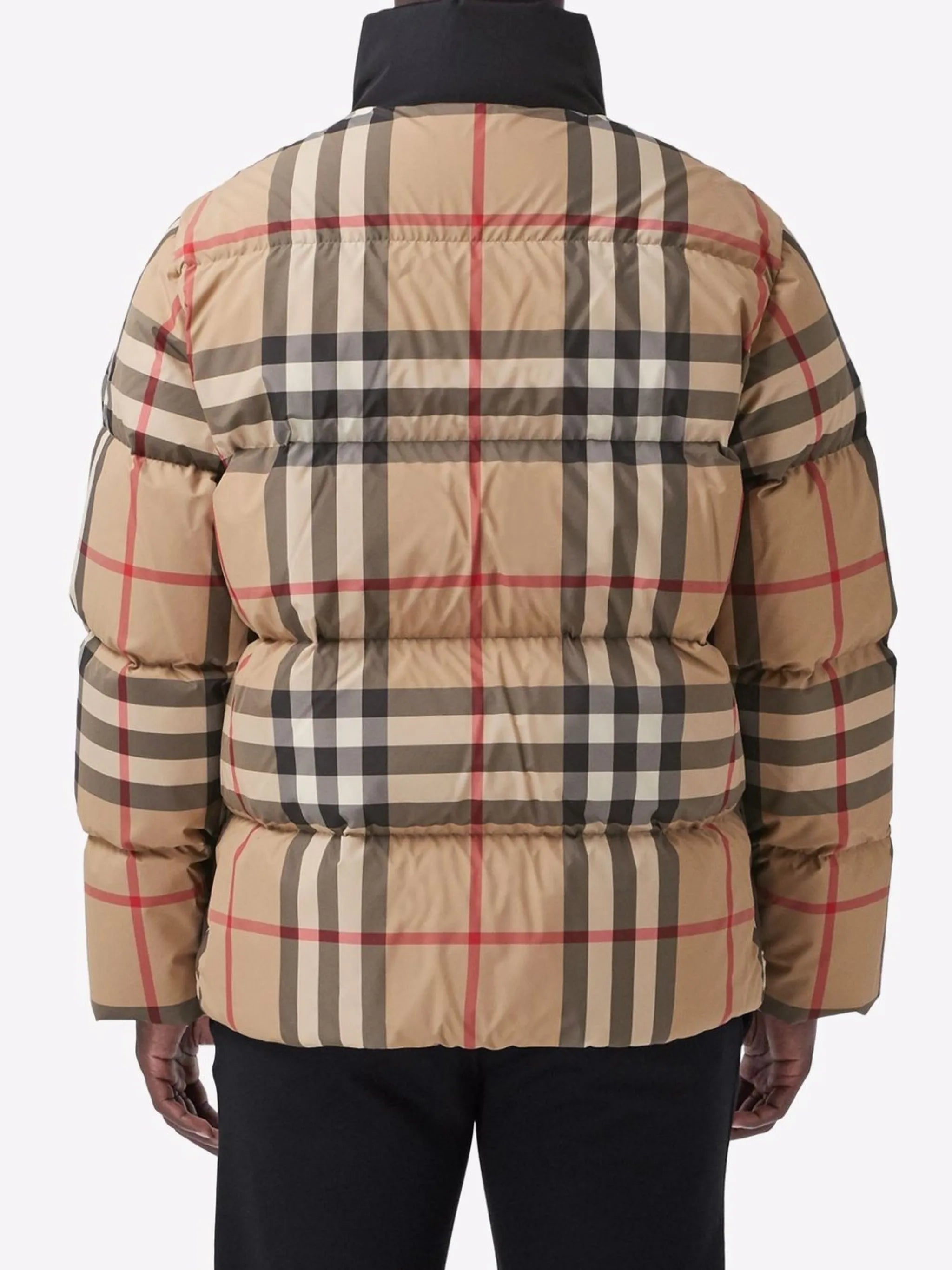 check puffer jacket