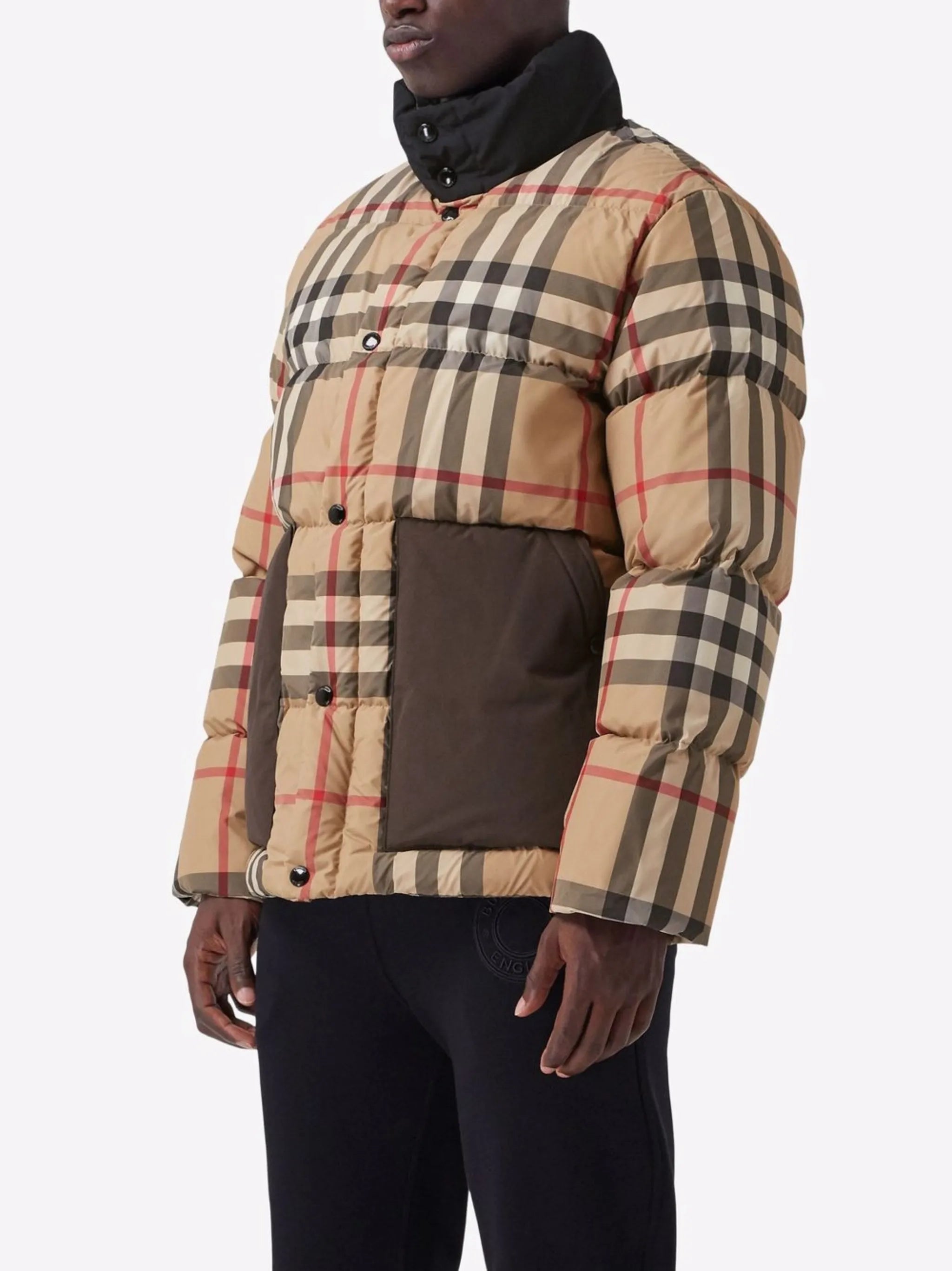 check puffer jacket